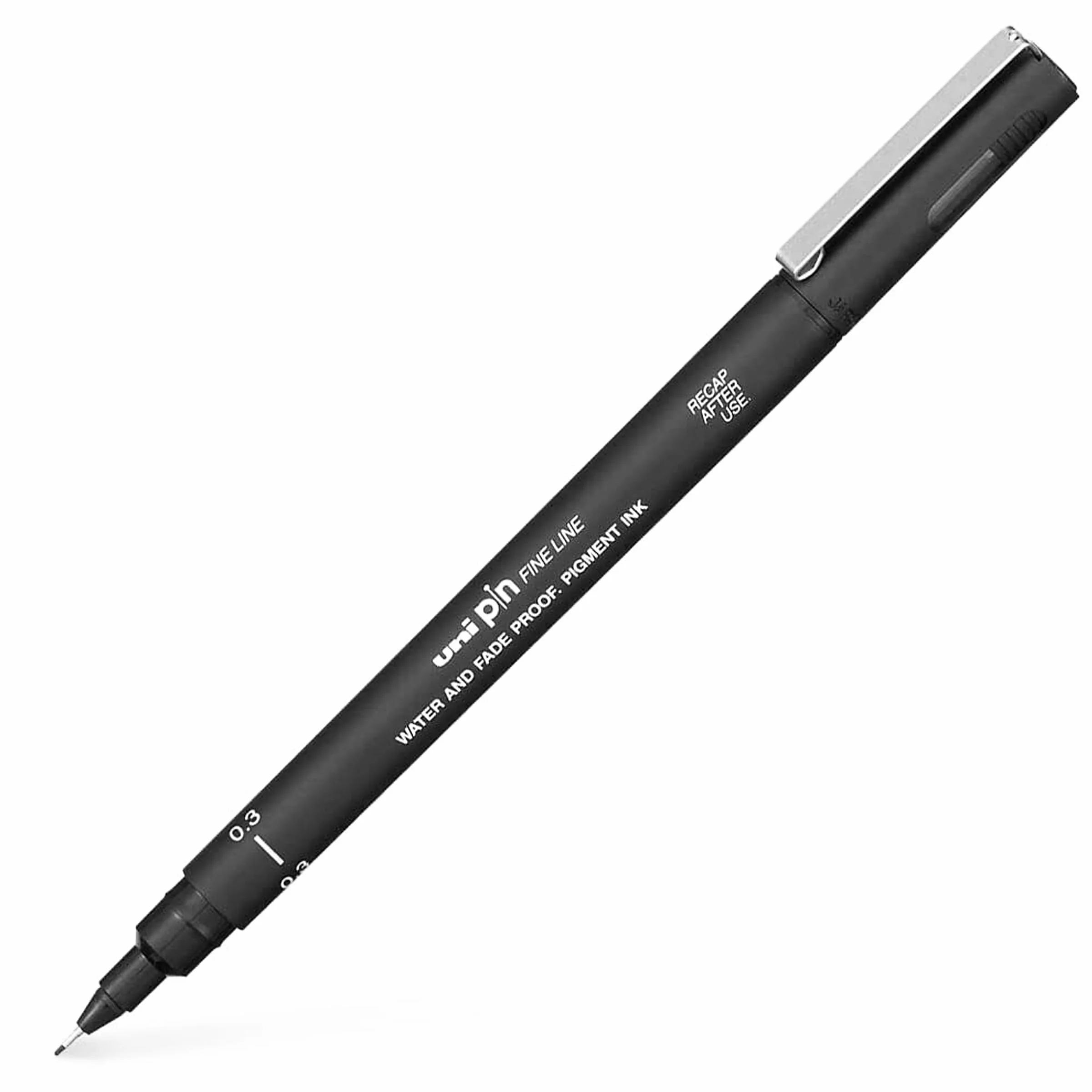 Uni Pin cienkopisy do rysowania, czarny atrament, stalówka 0,3 mm, opakowanie 2 szt