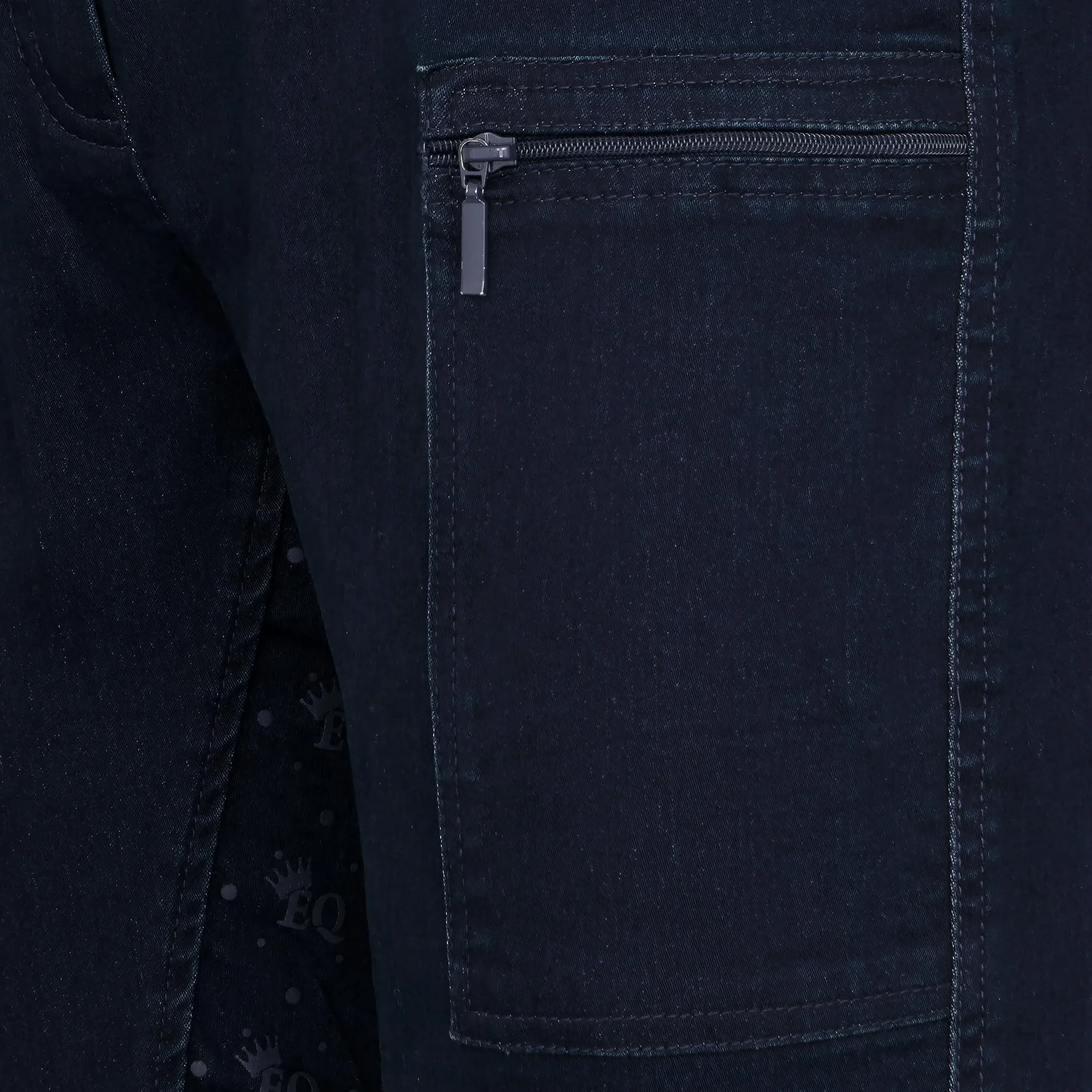 Damskie bryczesy WalsallDenim 25SS – pełne obszycie silikonowe, wysoka talia, kieszeń na telefon komórkowy, bawełna - elastan