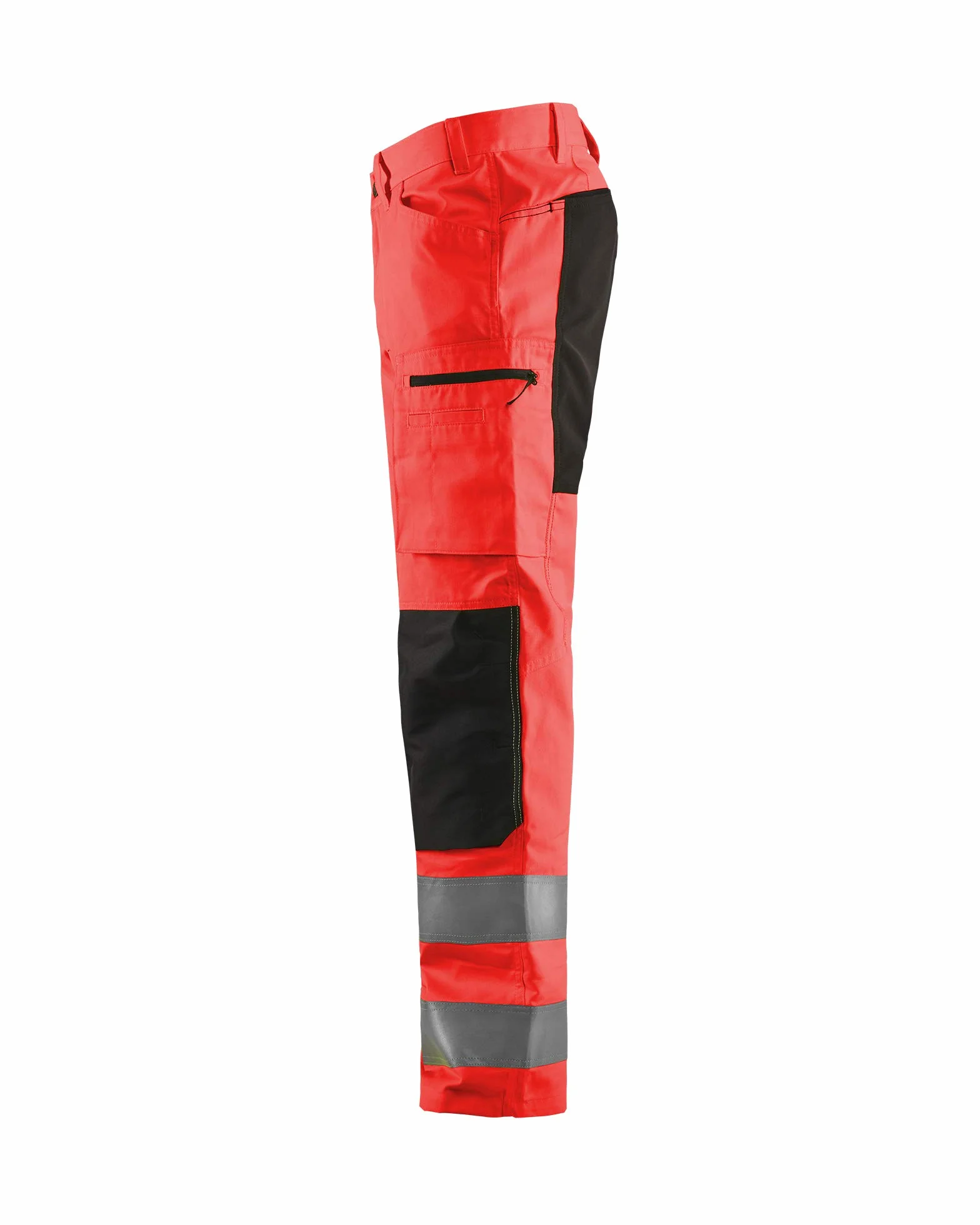 Blaklader 158518115599D96 spodnie robocze ze stretchem, High Vis, czerwony/czarny, rozmiar D96