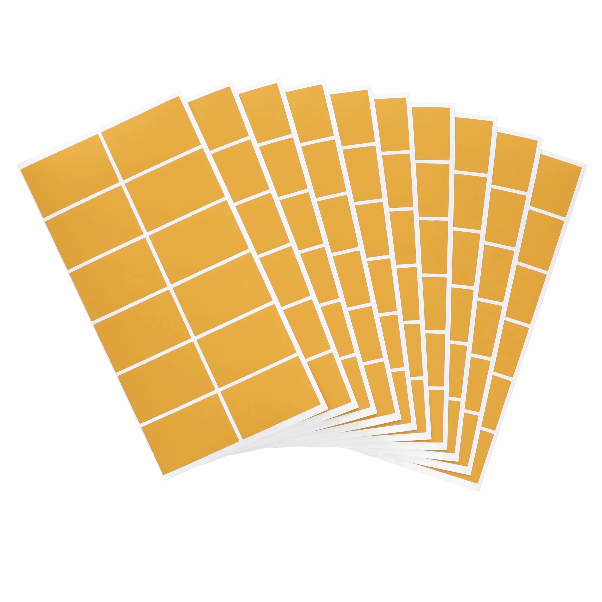 CraftWerk Naklejka do zdrapywania złota prostokątna opakowanie 120 szt. - zrób to sam - kupon i niespodzianki 5,6 x 3,5 cm