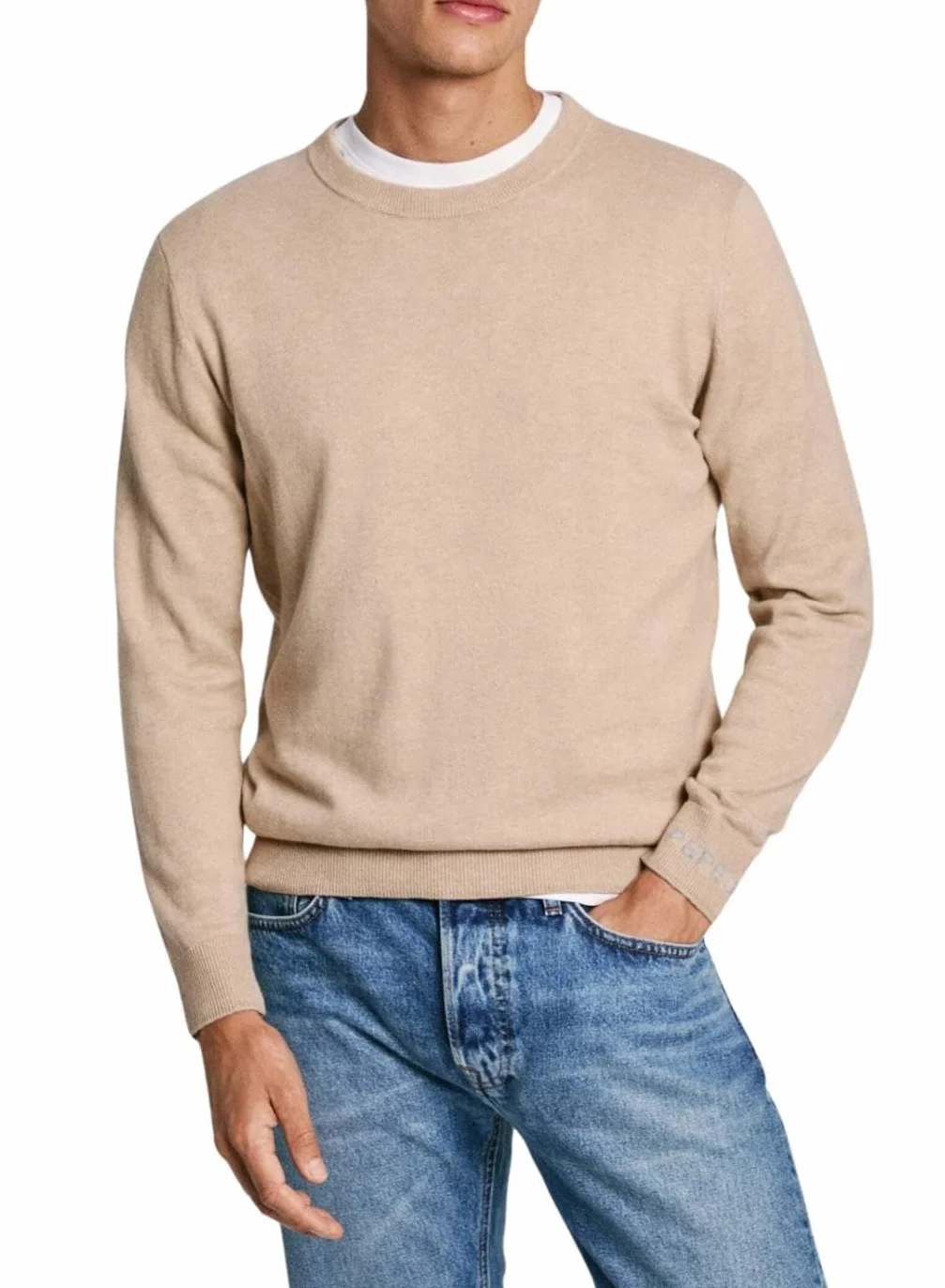 Pepe Jeans Dzianina Mężczyźni New Andre Crew Neck