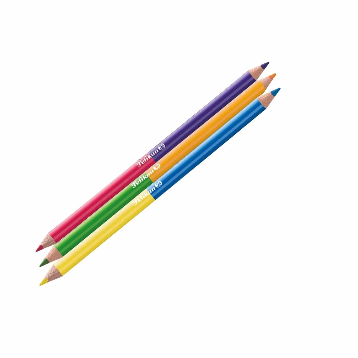 Pelikan Kredki drewniane Bicolor 12 szt do Pisania Rysowania Kaligrafii