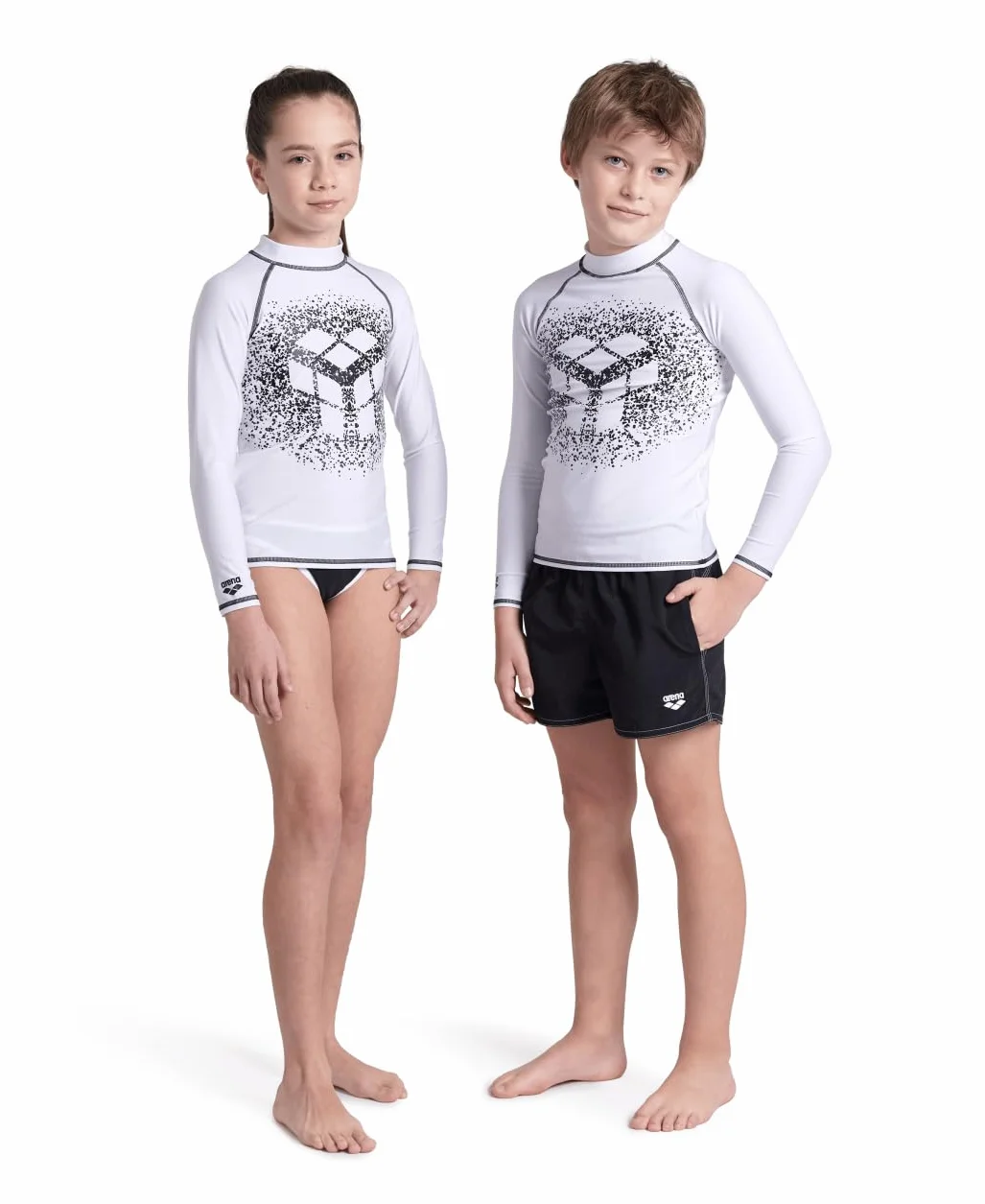 ARENA Top Chłopcy Unisex Jr Arena Rash Kurtka L/S Grafika