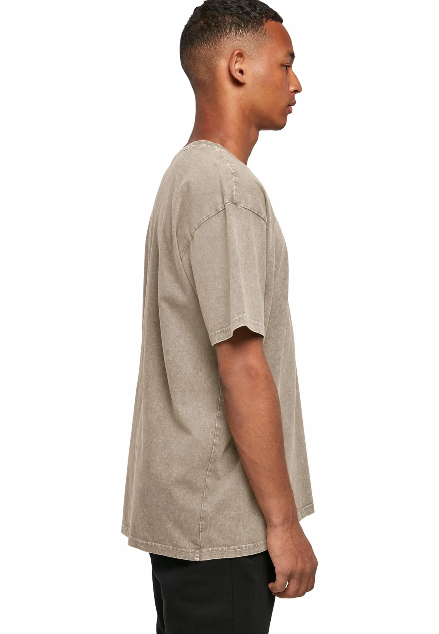 Merchcode Męski T-shirt 100% bawełna, ciemny khaki L, ciemnokhaki., L