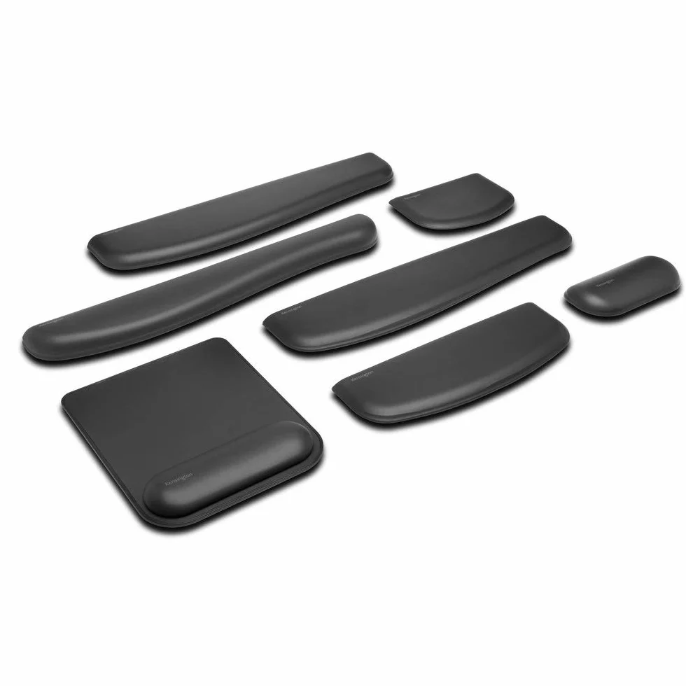 Kensington, Podkładka pod Nadgarstki ErgoSoft do Płaskiej, Kompaktowej Klawiatury, Czarna, Profesjonalny Design i Funkcjonalność, do MacBook, iMac, MS Surface i Komputerów PC (K52801EU)