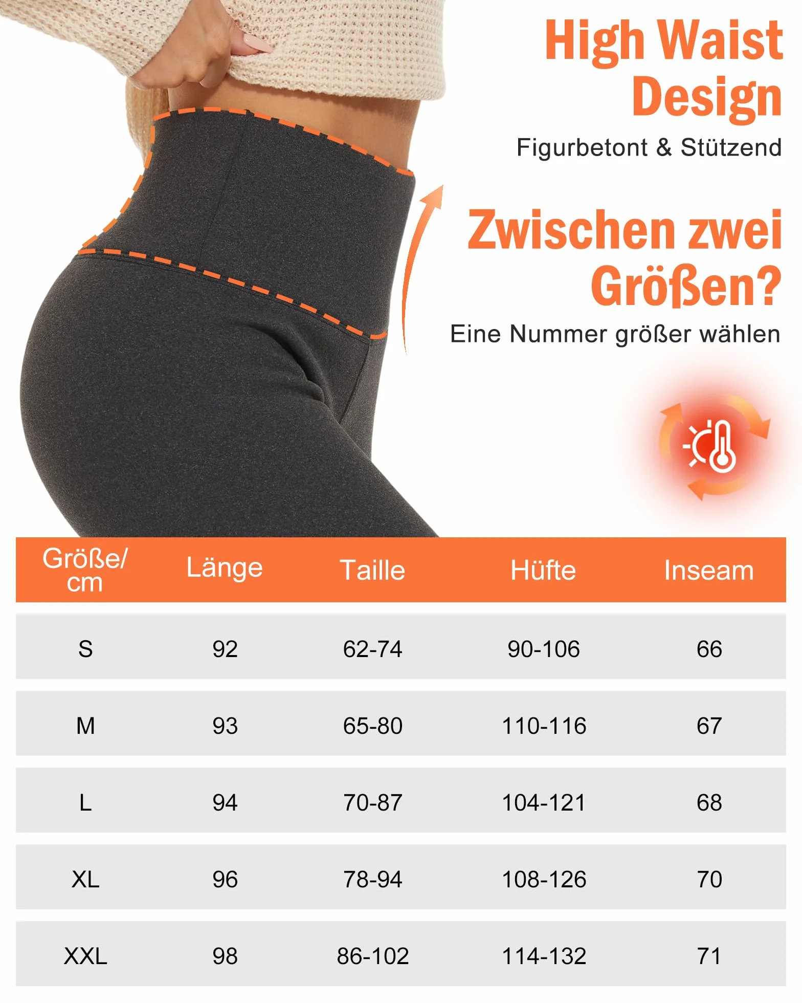 Legginsy Termiczne Damskie Zimowe Grube z Polarem, Wysoki Stan, Kryjące, Elastyczne i Ciepłe na Co Dzień i Outdoor