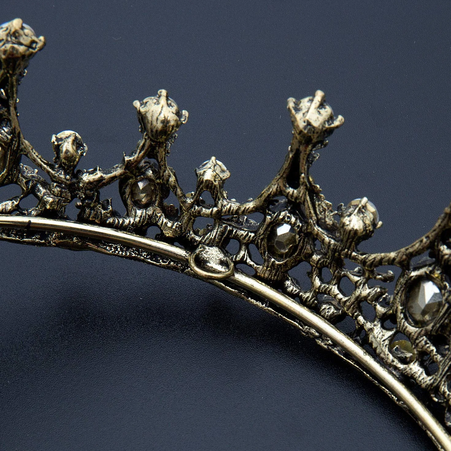 Czemo diadem księżniczki, tiara, z kryształkami Strass, barokowa korona królowej, na wesele, uroczystości, przyjęcia