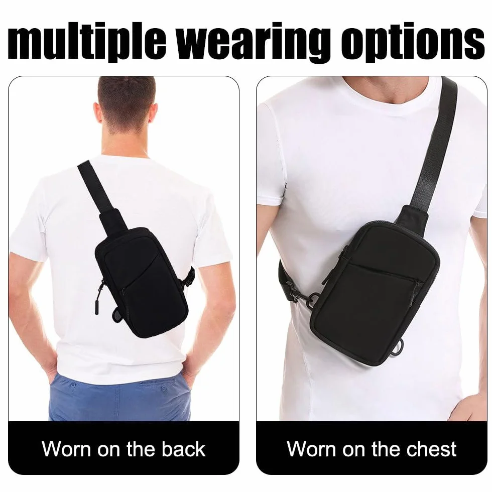 DONGKER Torba na ramię, wodoodporne torby crossbody z regulowanym paskiem, oddychająca dla kobiet i mężczyzn, wędrówki, kemping, jazda na rowerze, podróże, sporty na świeżym powietrzu