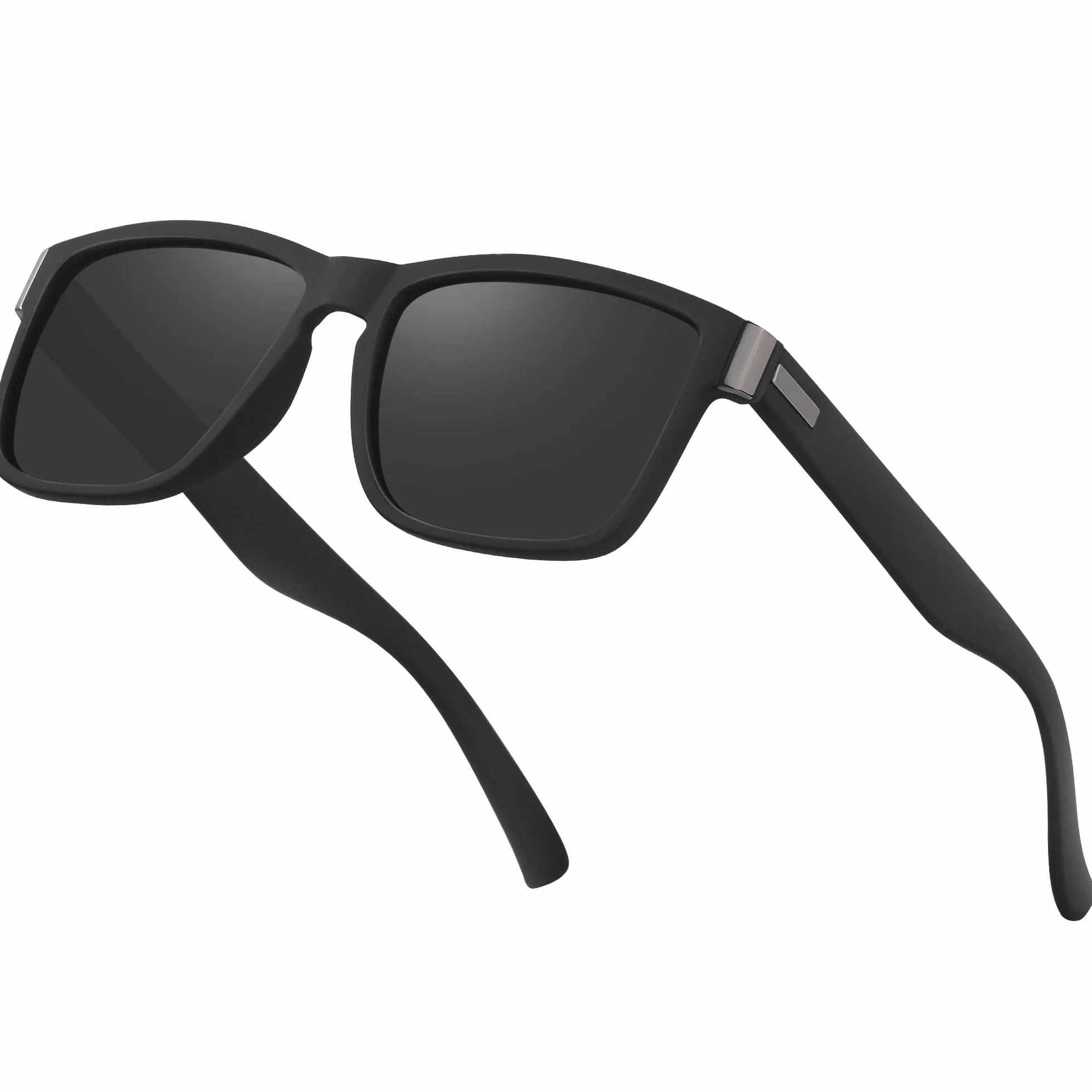 Okulary przeciwsłoneczne Polarized dla mężczyzn i kobiet Ochrona UV400 Klasyczne kwadratowe okulary przeciwsłoneczne Lekka oprawka do jazdy samochodem, wędkowania, podróży, uprawiania sportu