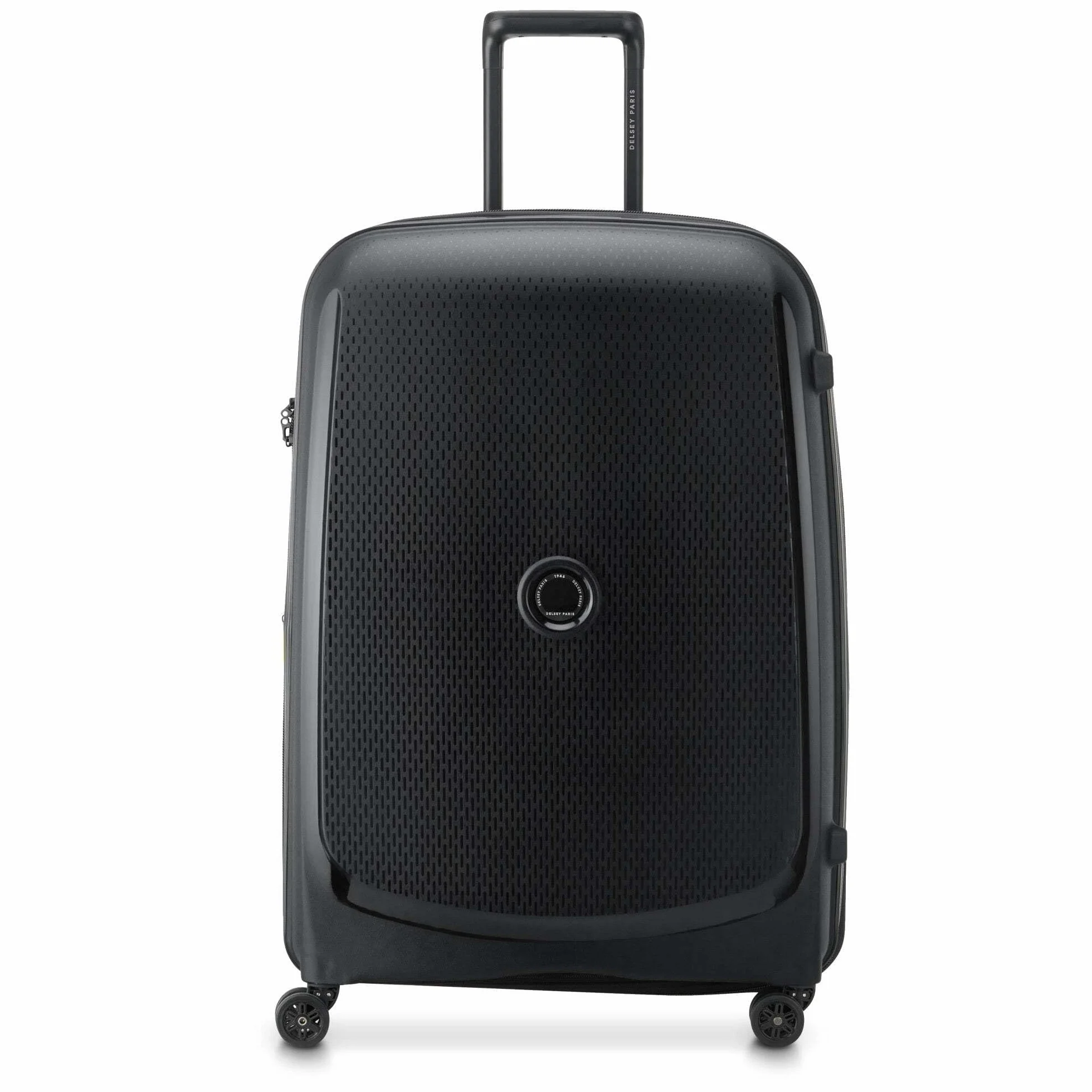 DELSEY PARIS Belmont Plus, walizka dla dorosłych, materiał z recyklingu, czarne, L Extensible (76 cm) Materiale Riciclato, rozciągliwy