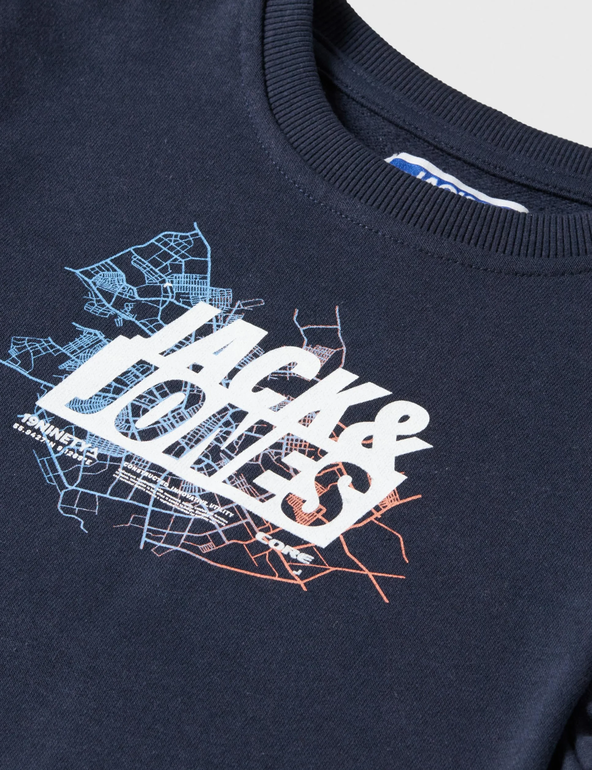 JACK & JONES Bluza sportowa Chłopcy Jcomap Logo Sweat Crew Neck Mni