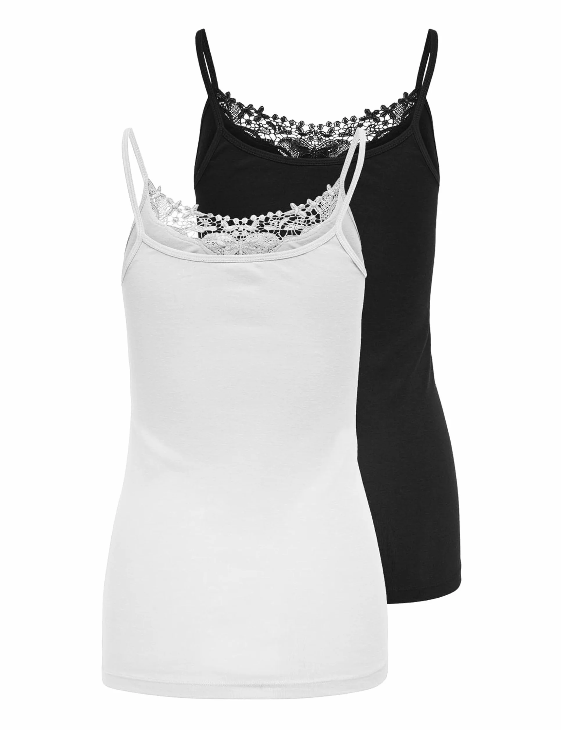 ONLY Kamizelka Kobiety Kira Lace Singlet 2-pak (1 w zestawie)