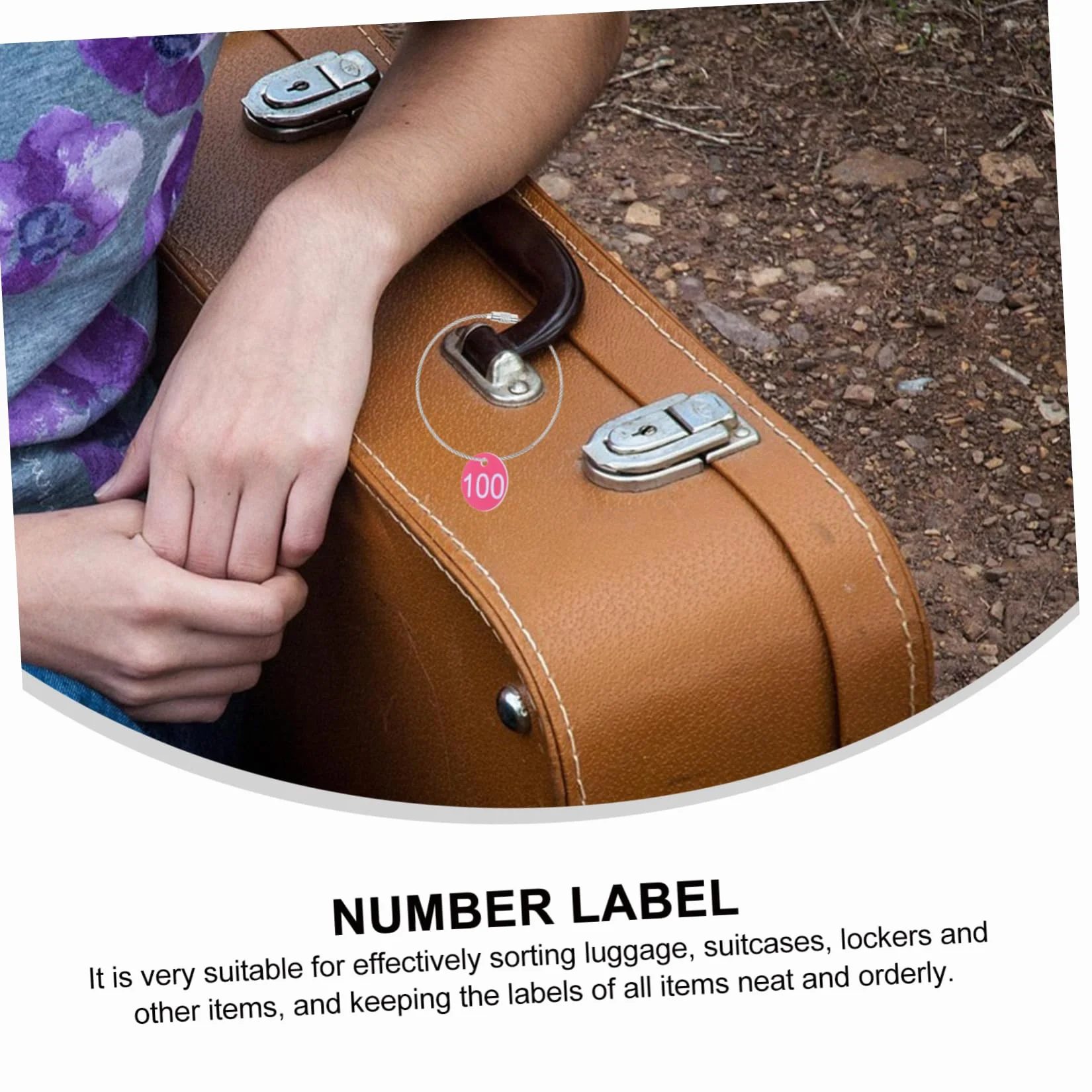 SHINEOFI Solidne Plastikowe Naklejki Z Numerami Od 1-100 Id Key Tags Do Magazynu Bagażu Hotel