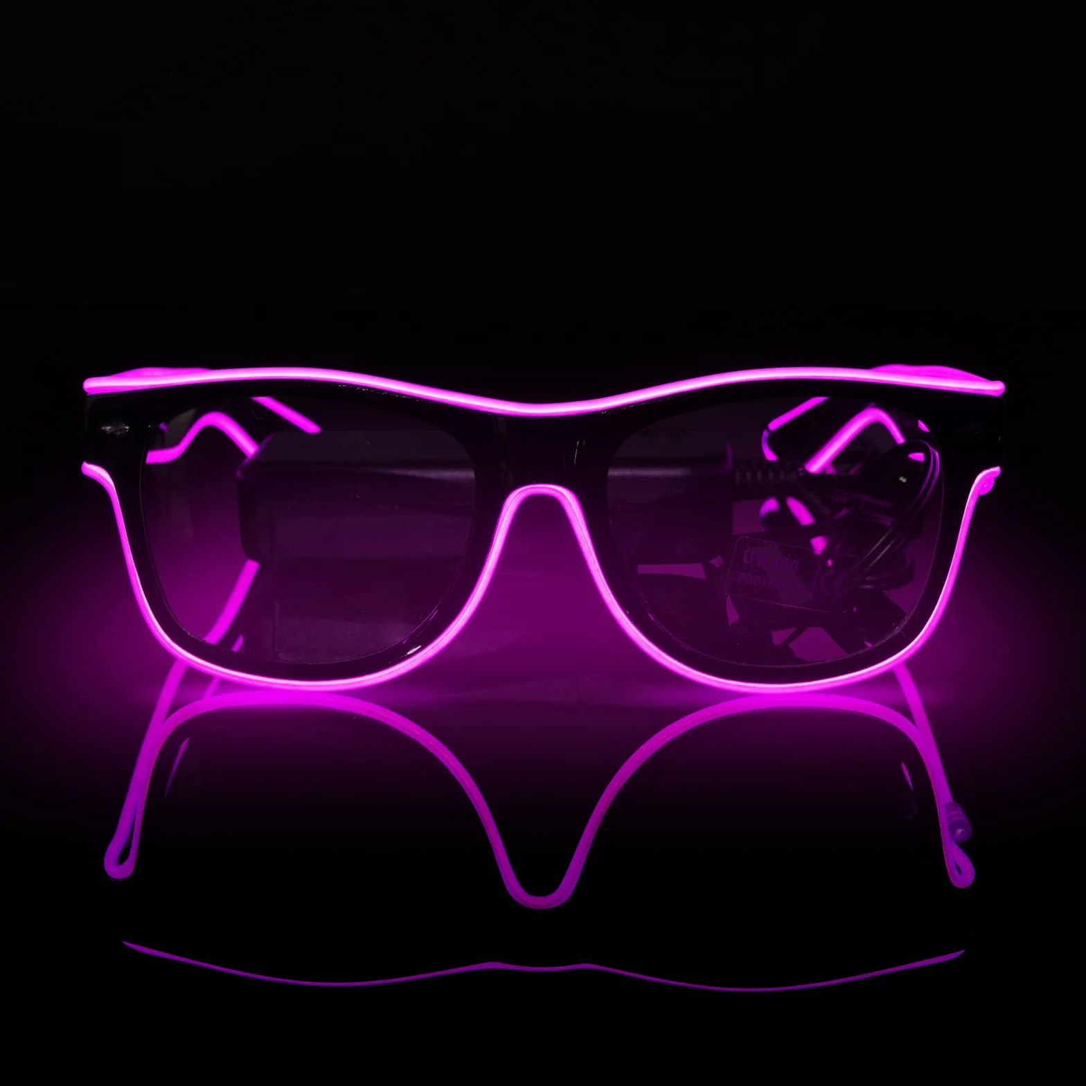 flintronic Okulary LED, okulary imprezowe, okulary LED, Cyberpunk, okulary LED, 7 kolorów, 5 trybów światła, regulowany kolor na Halloween, imprezę cosplay, dyskotekę, bar, festiwal muzyczny