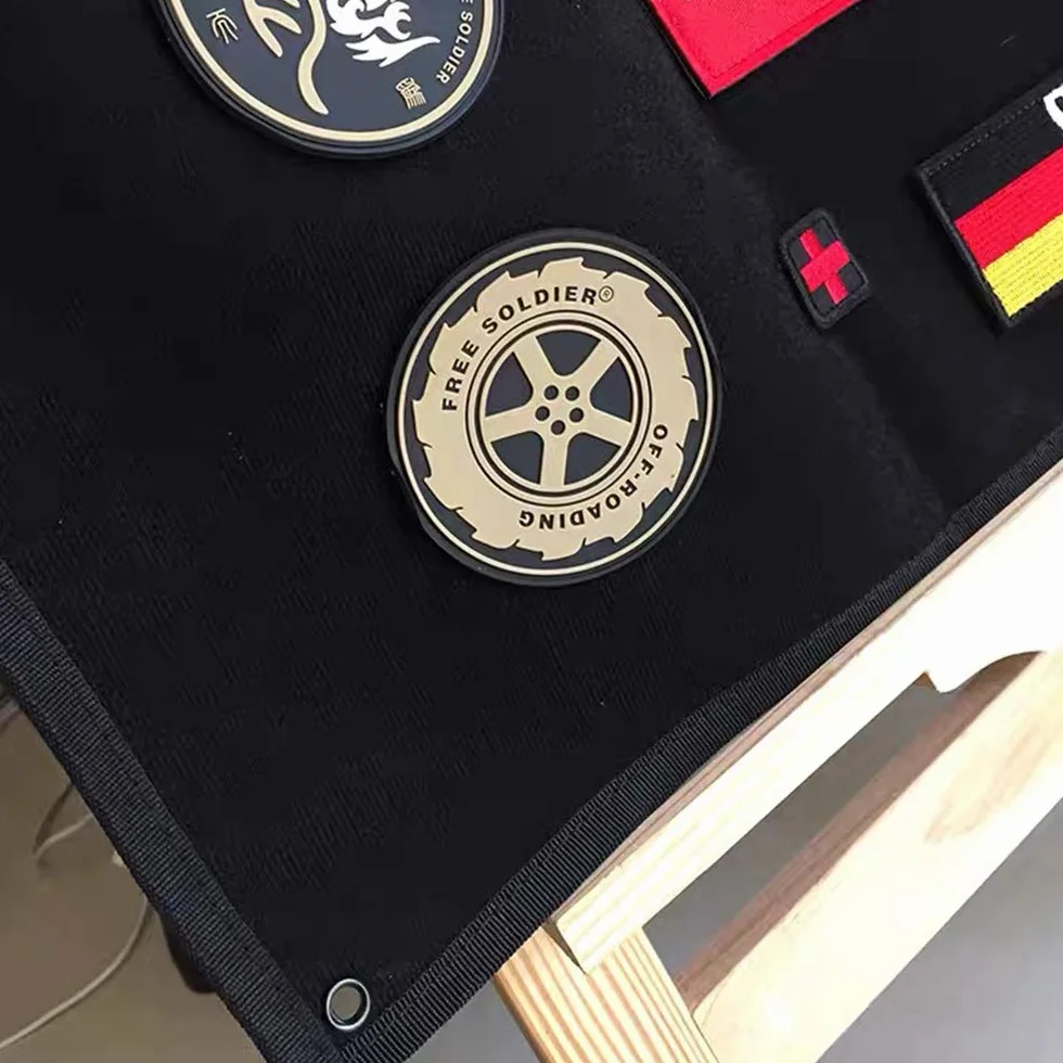 114 x 76 cm Nylonowa naszywka na krawędzi - łatka do tablicy, mata ścienna, tkanina z kolekcji - wojskowy taktyczny, organizer na naszywki, kompatybilny z rzepem