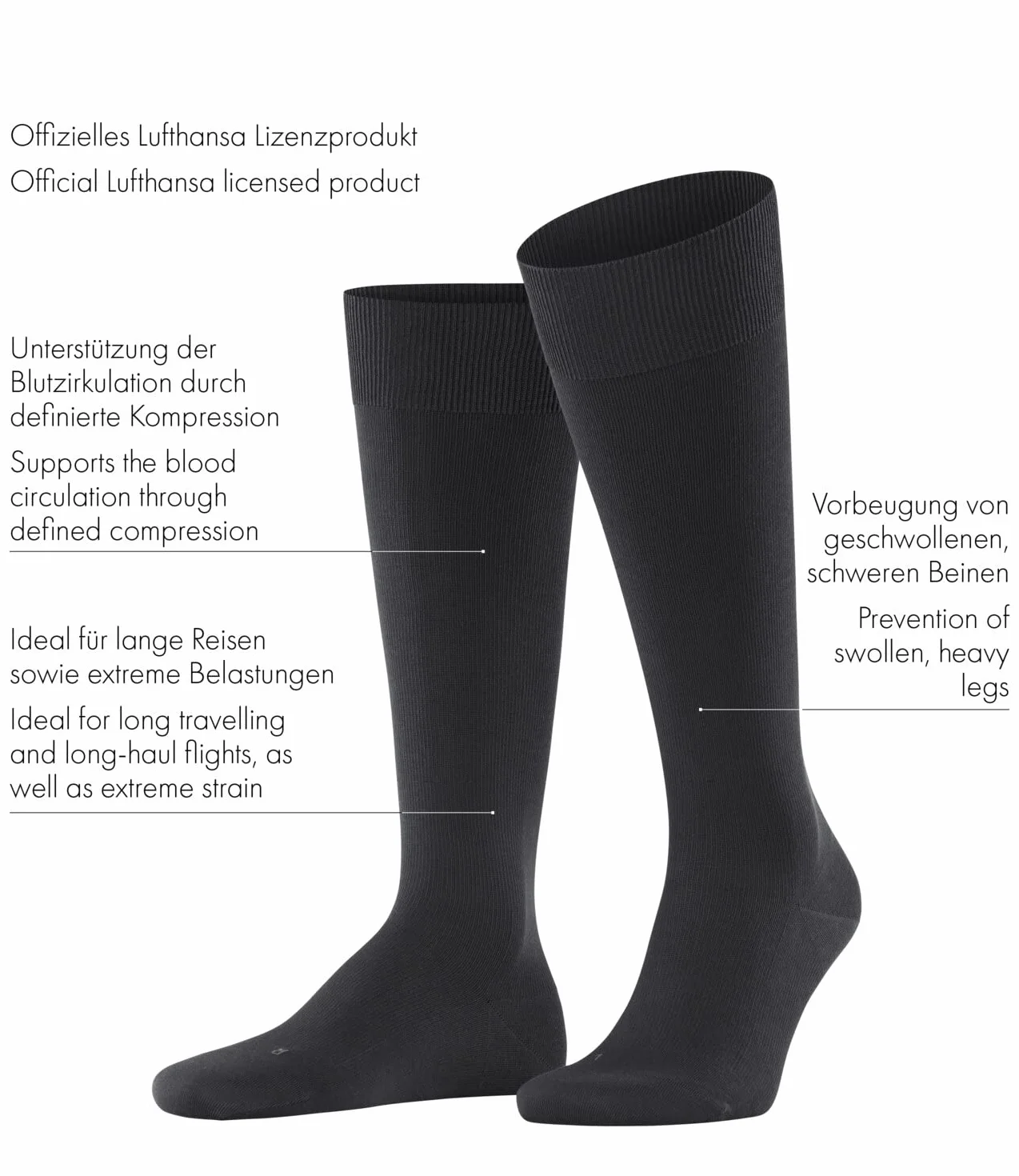 FALKE Mężczyźni Podkolanówki Ultra Energizing M Kh Bawełna kompresyjne 1 Para, Brązowy Brown 5930, 41-42