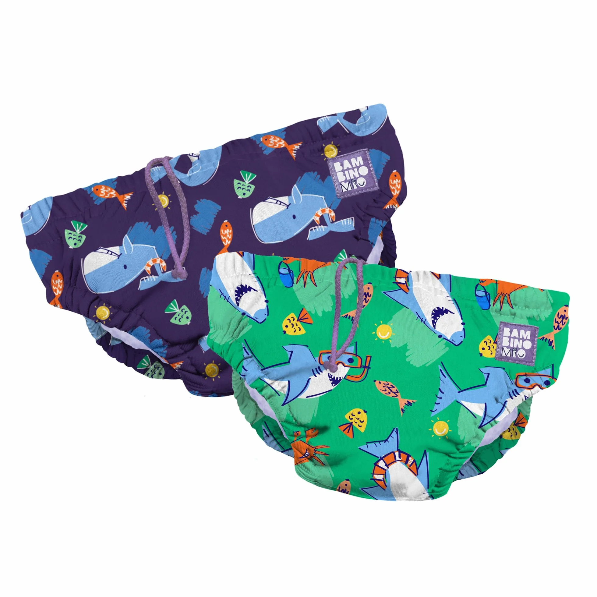 Bambino Mio Rewolucyjna Zmywalna Pieluszka Kąpielowa, Zestaw 2 sztuk, Splash & Fun, (2-3 lata), Squirt, 2-3 lat