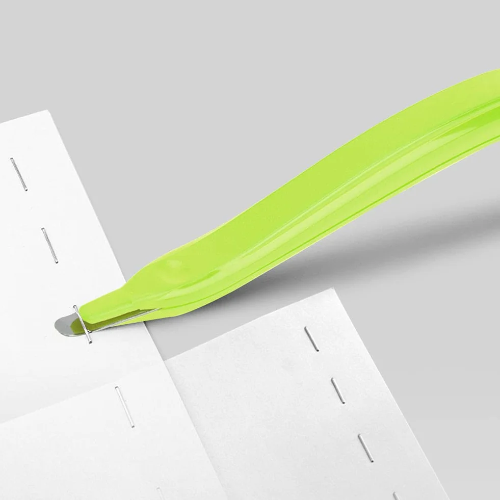Klammerentferner Stift Arbeitssparende Staple Remover Stiftform Magnetkopf Nadel Remover Tool(Green)