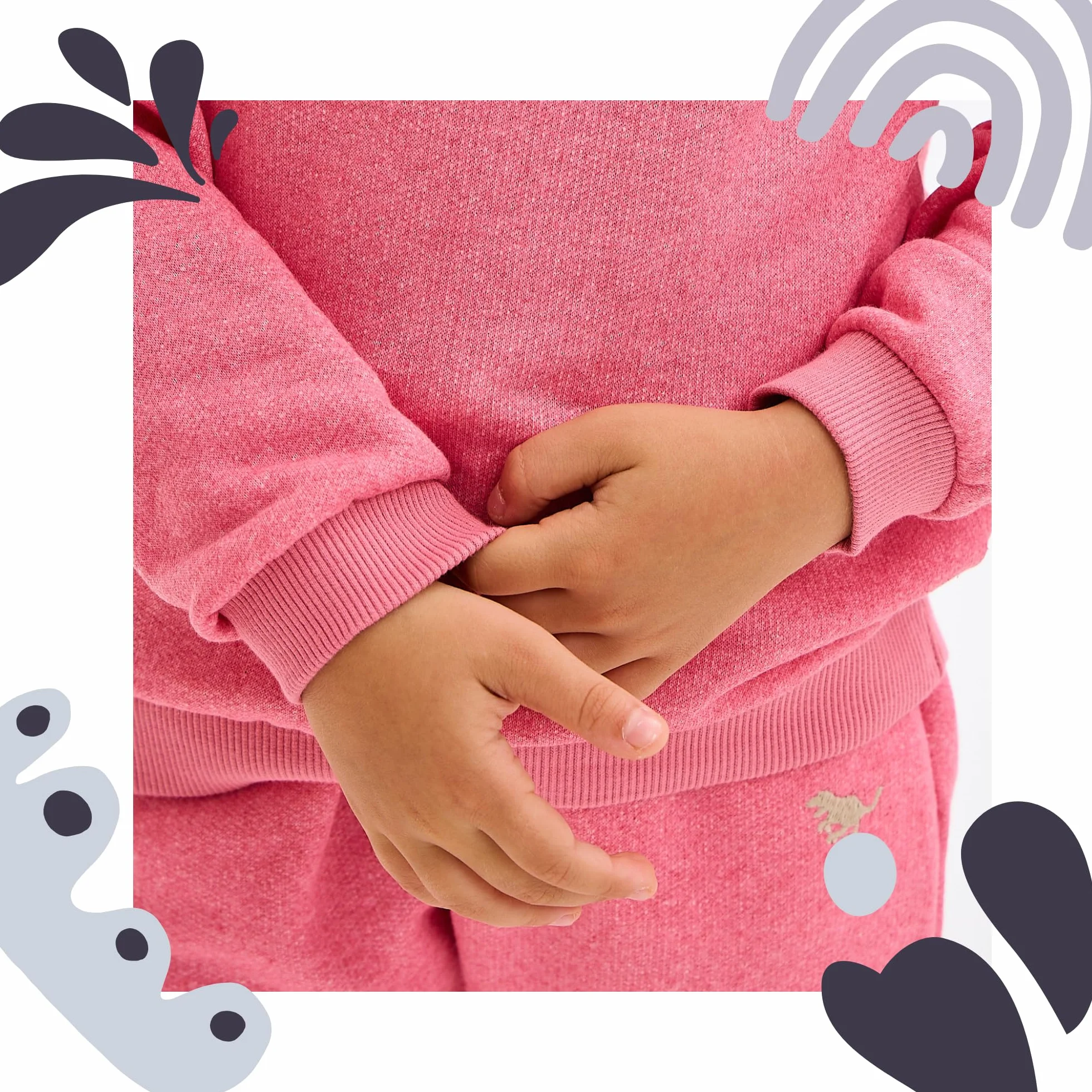 deiko Zestaw odzieży dziecięcej dla dzieci, chłopców, dziewczynek, unisex, 100% bawełna, strój dziecięcy, koszulka + spodnie, 2-częściowy top z długim rękawem i spodnie z kieszeniami