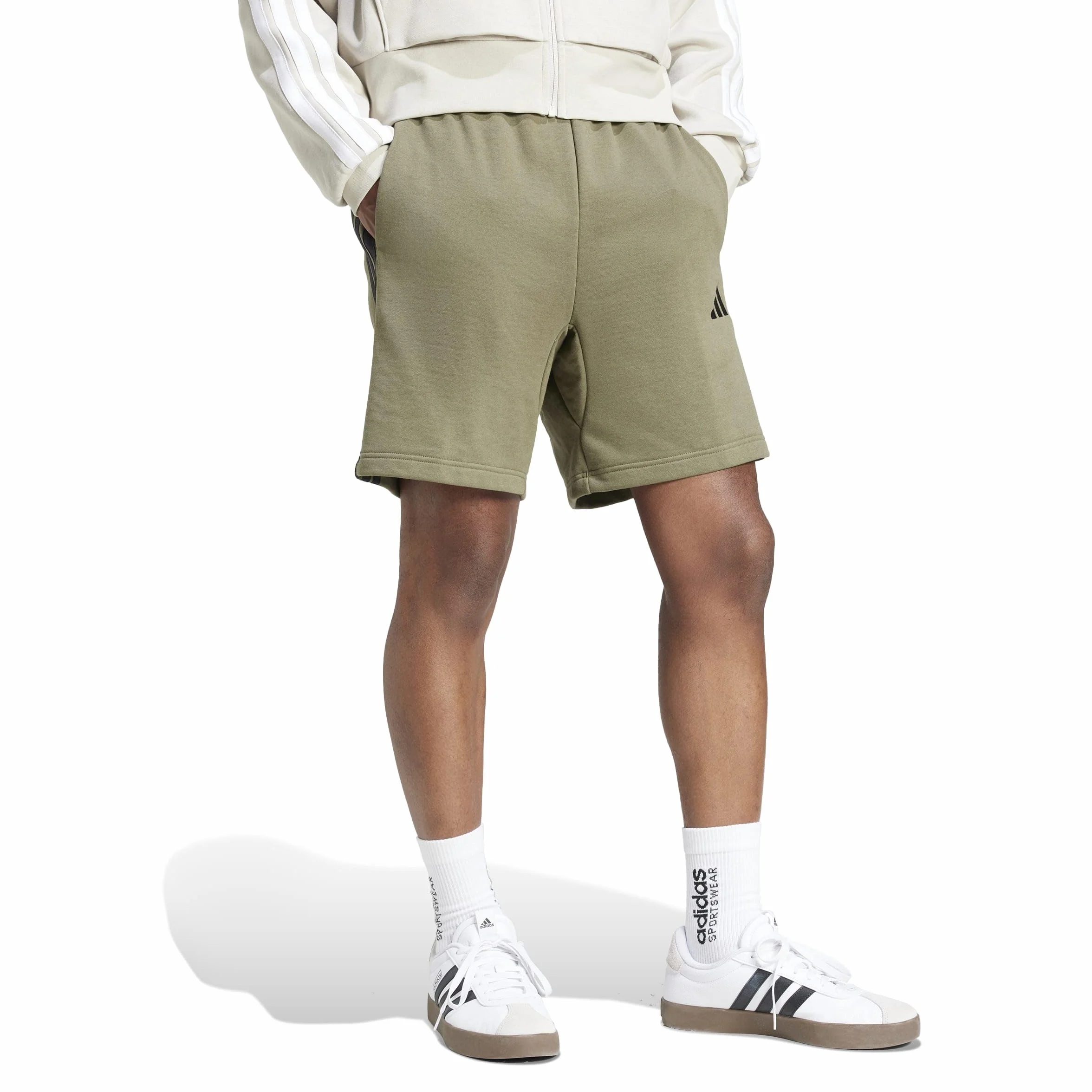 adidas Essential Three Stripes French Terry Short - Shorty Mezczyzni