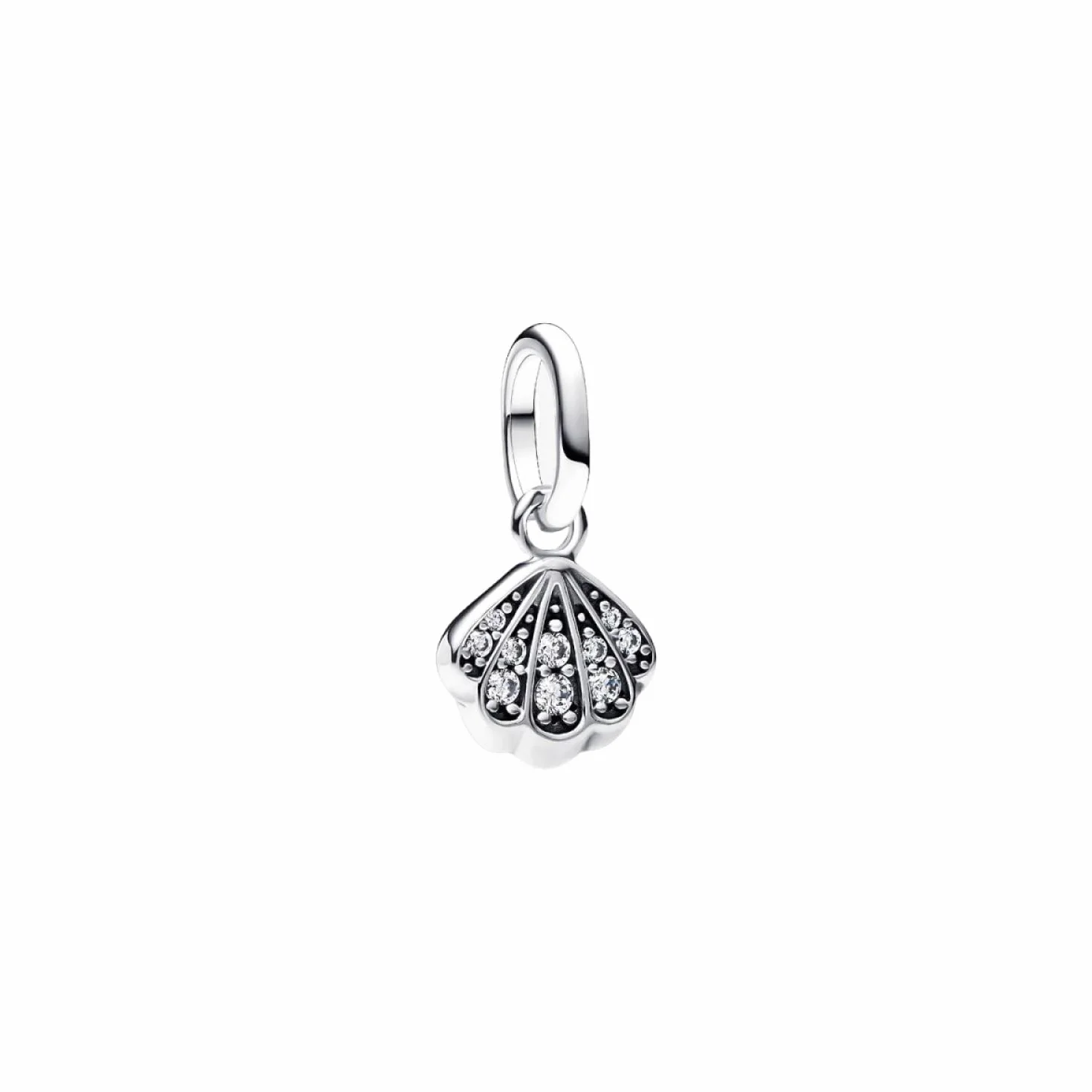 Pandora ME 793855C01 zawieszka ze srebra wysokiej próby z cyrkonią, kompatybilna z Me i Moments, 2,2x10,2x8,2 mm, Srebro szterlingowe, Cyrkonia sześcienna