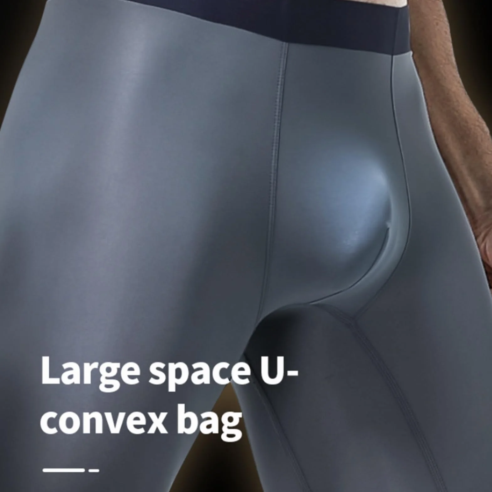 Plus Size L-5XL Męska Bielizna Z Lodowego Jedwabiu Lekkie I Przewiewne Szybkoschnące Bokserki Spodenki Sportowe Zapobiegające Otarciom