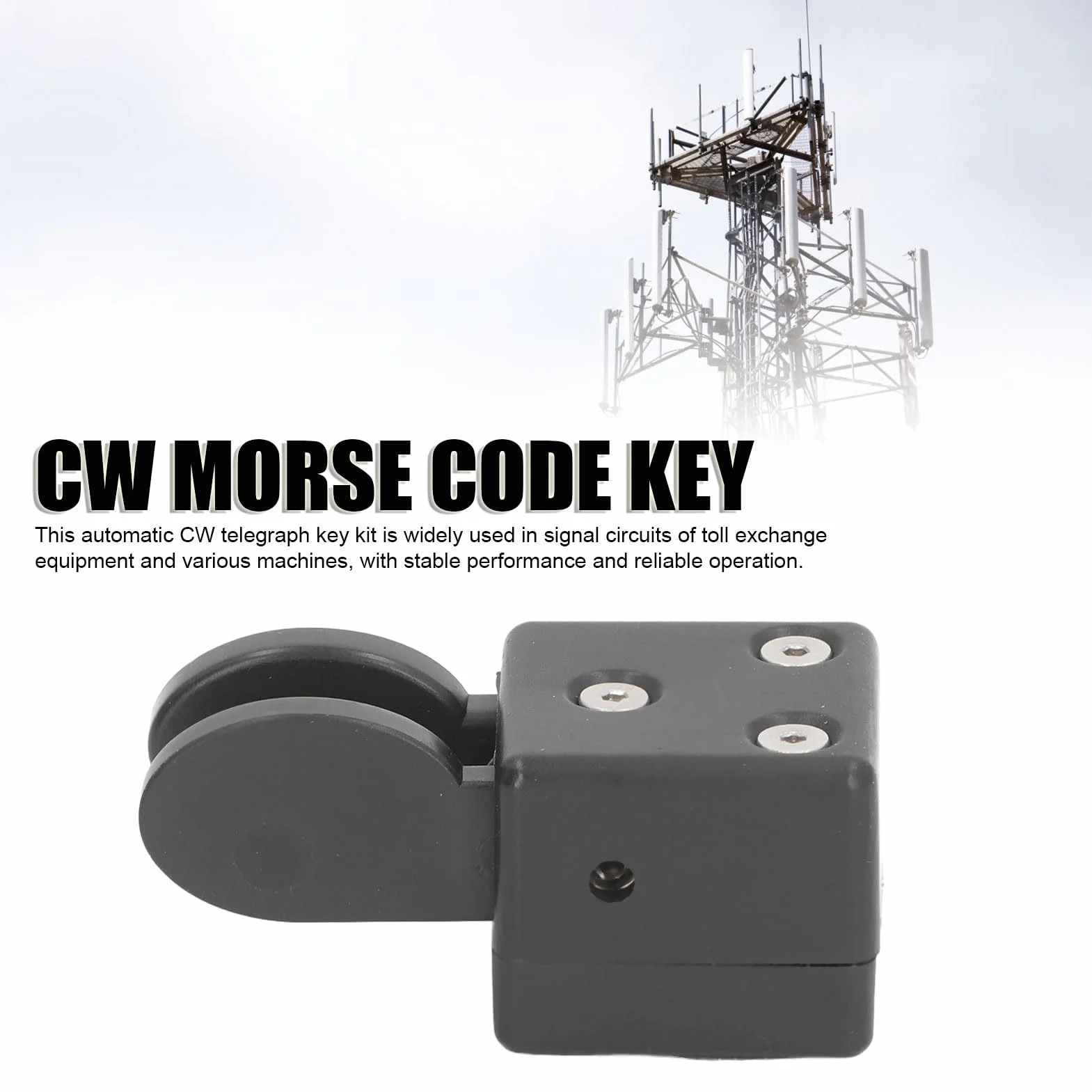 Klawisze Alfabetu Morse'a CW, Klucz CW Automatyczny Morse'a, Radio HAM Wyślij Telegram Podwójny Klucz Kodu Morse'a do Eksperymentu Radiowego 3.5 Dwukanałowy sygnał Wyjściowy Kod