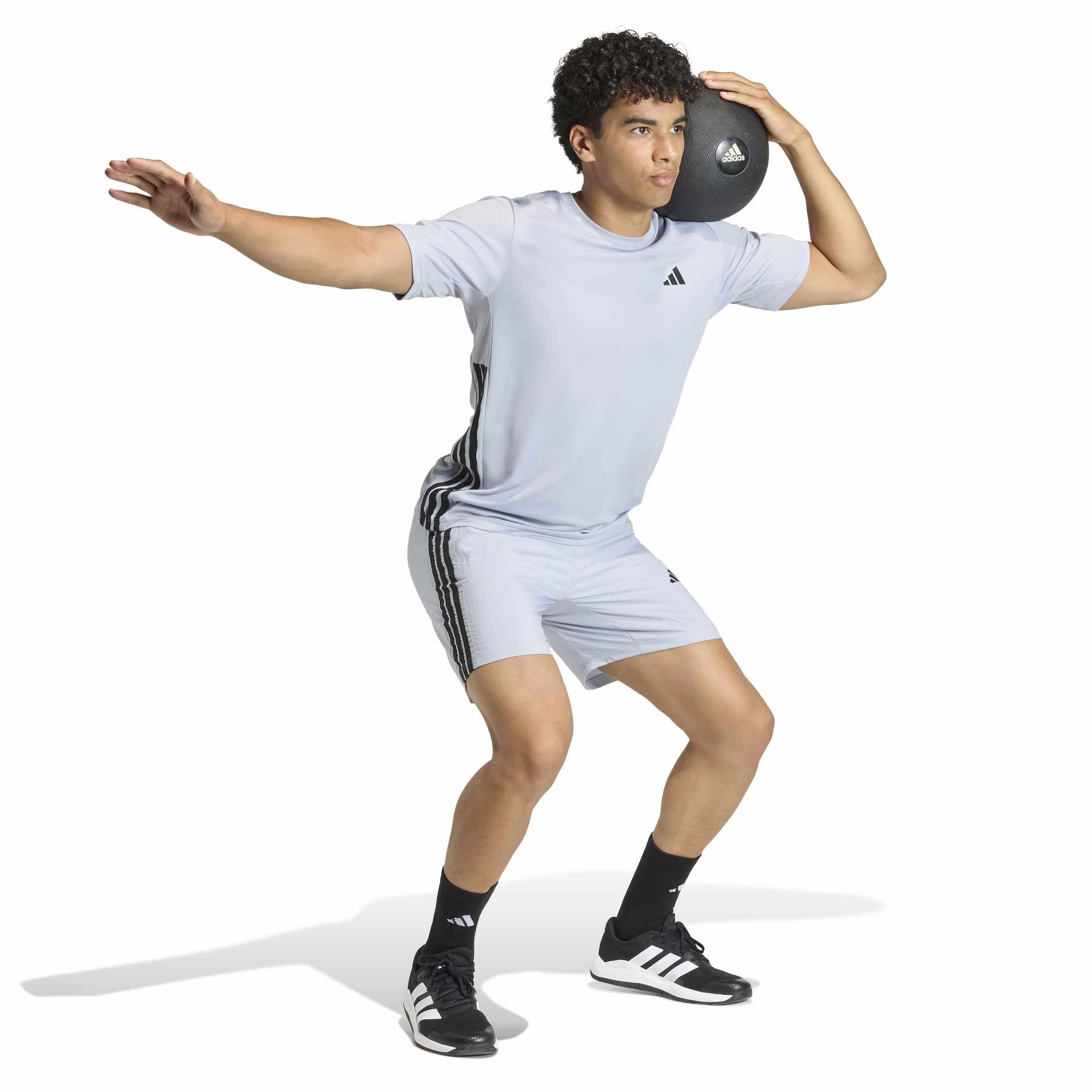 adidas Workout Essentials Base 3 Stripes Woven Short - Shorty Mezczyzni