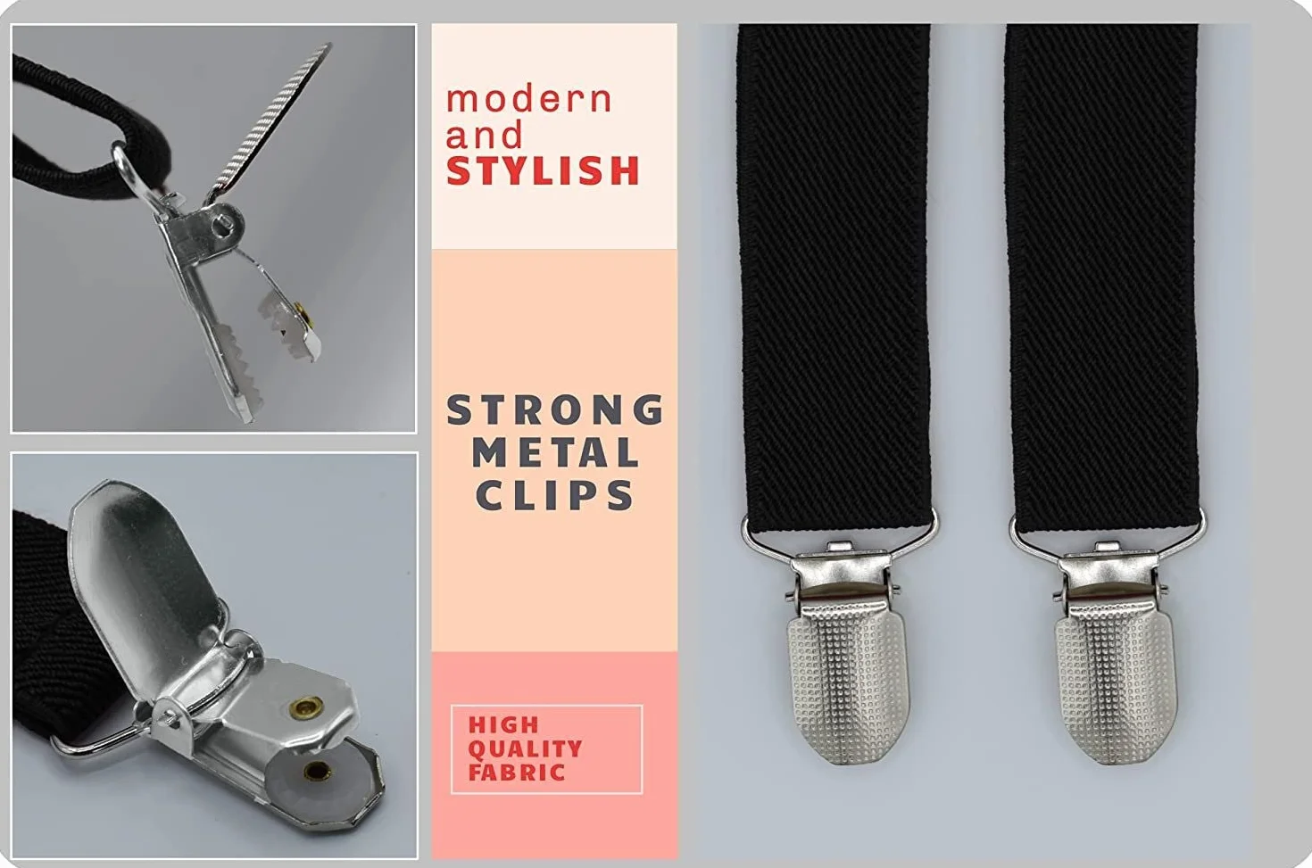 PlayCool Child Kids Suspenders - 1" regulowany uchwyt Y na zatrzask dla chłopców i dziewczynek