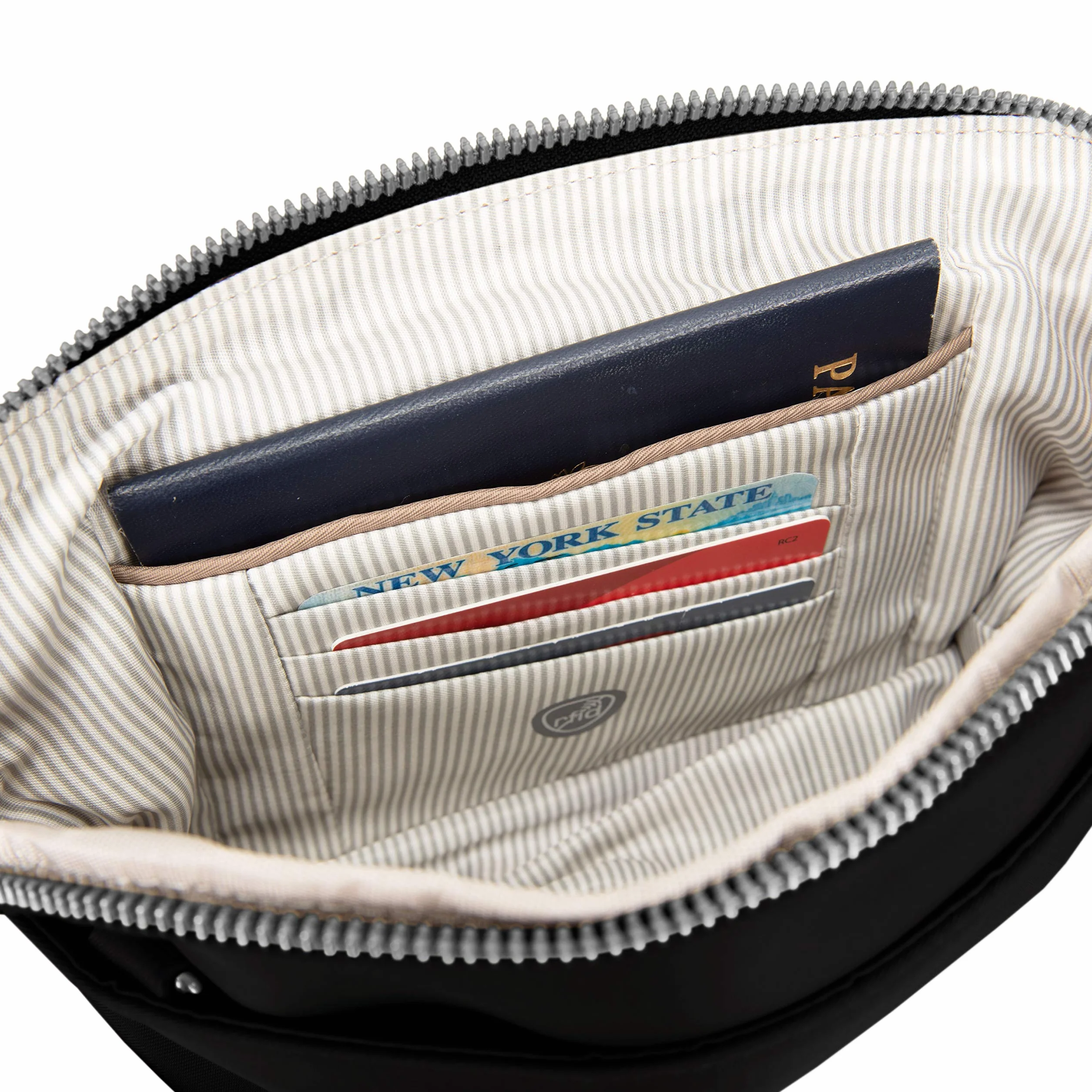 Travelon Damska antykradzieżowa dopasowana kabriolet kopertówka crossbody, onyks, jeden rozmiar