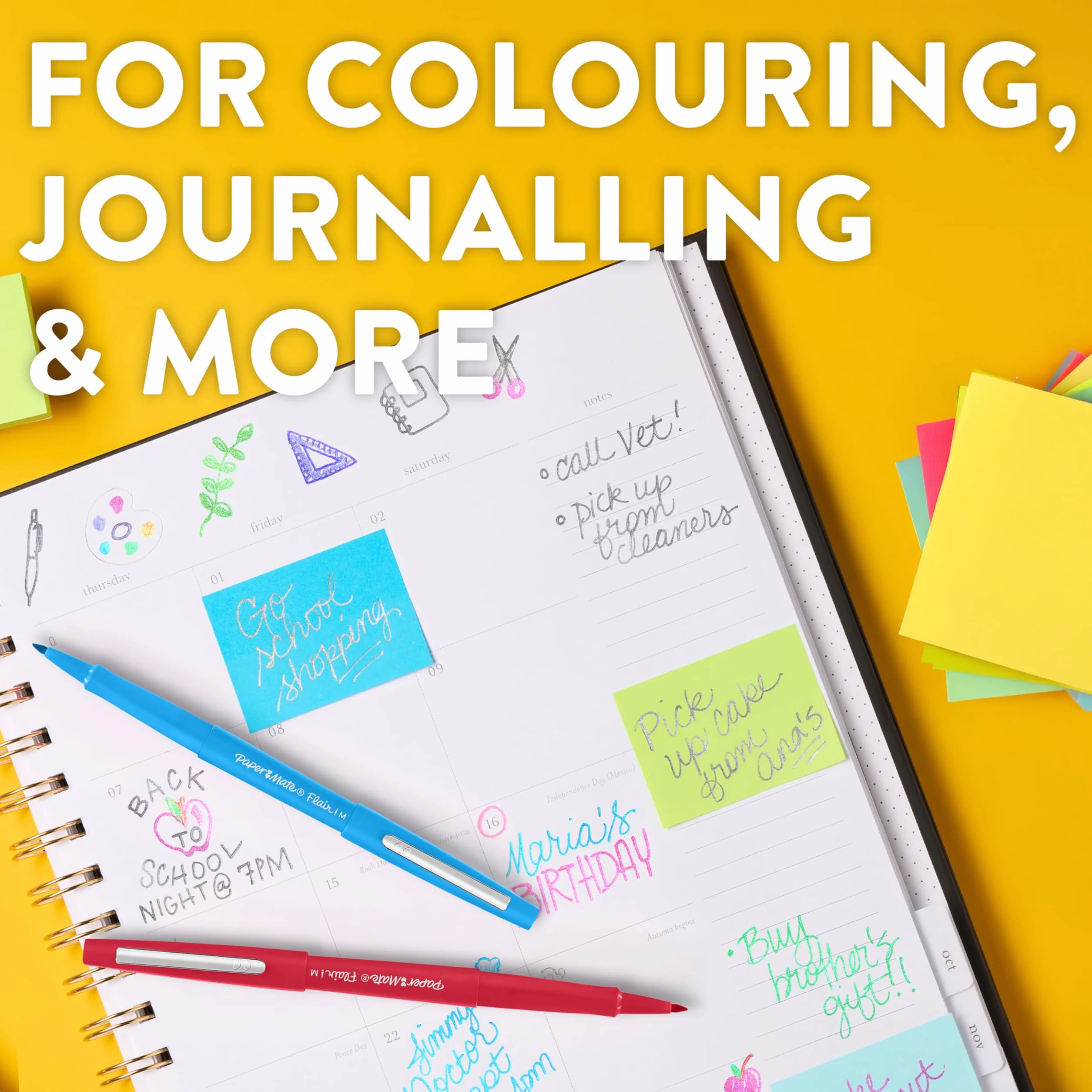 Paper Mate Flair S0190973 Długopis, Czarny, 12 sztuk