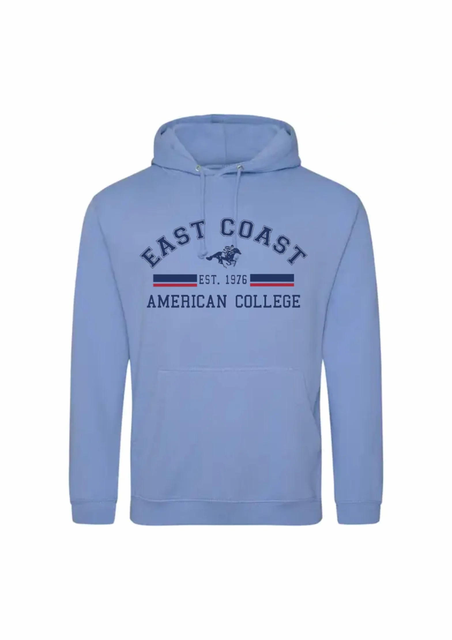 AMERICAN COLLEGE USA Bluza sweter z nadrukiem ciepłe ubrania mieszane mężczyźni i kobiety na co dzień model ACSCW2 Sky Blue L, Turkus, L