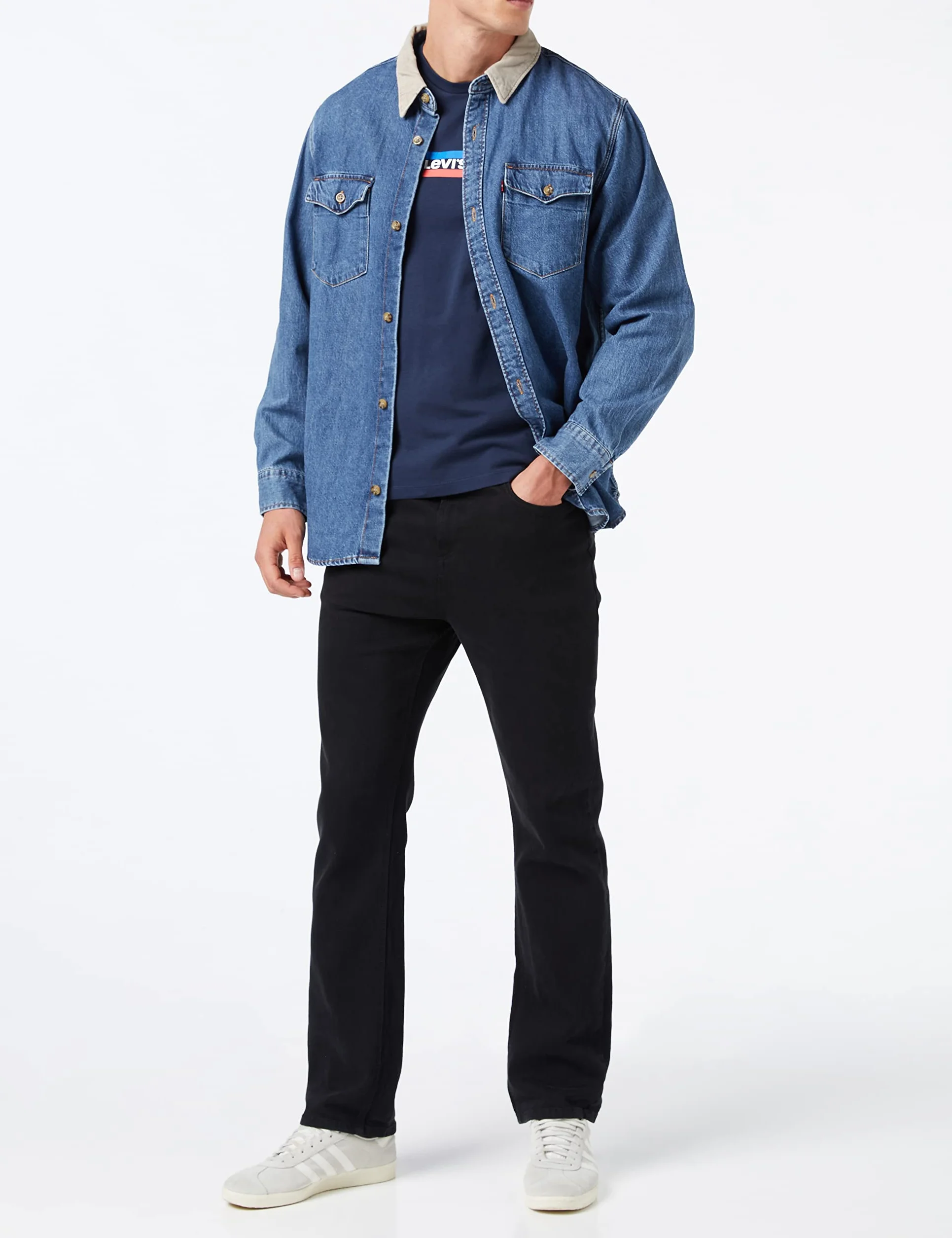Levi's Mężczyźni Graphic Crewneck Tee T-Shirt, Mini Sportswear Dress Blues, XS