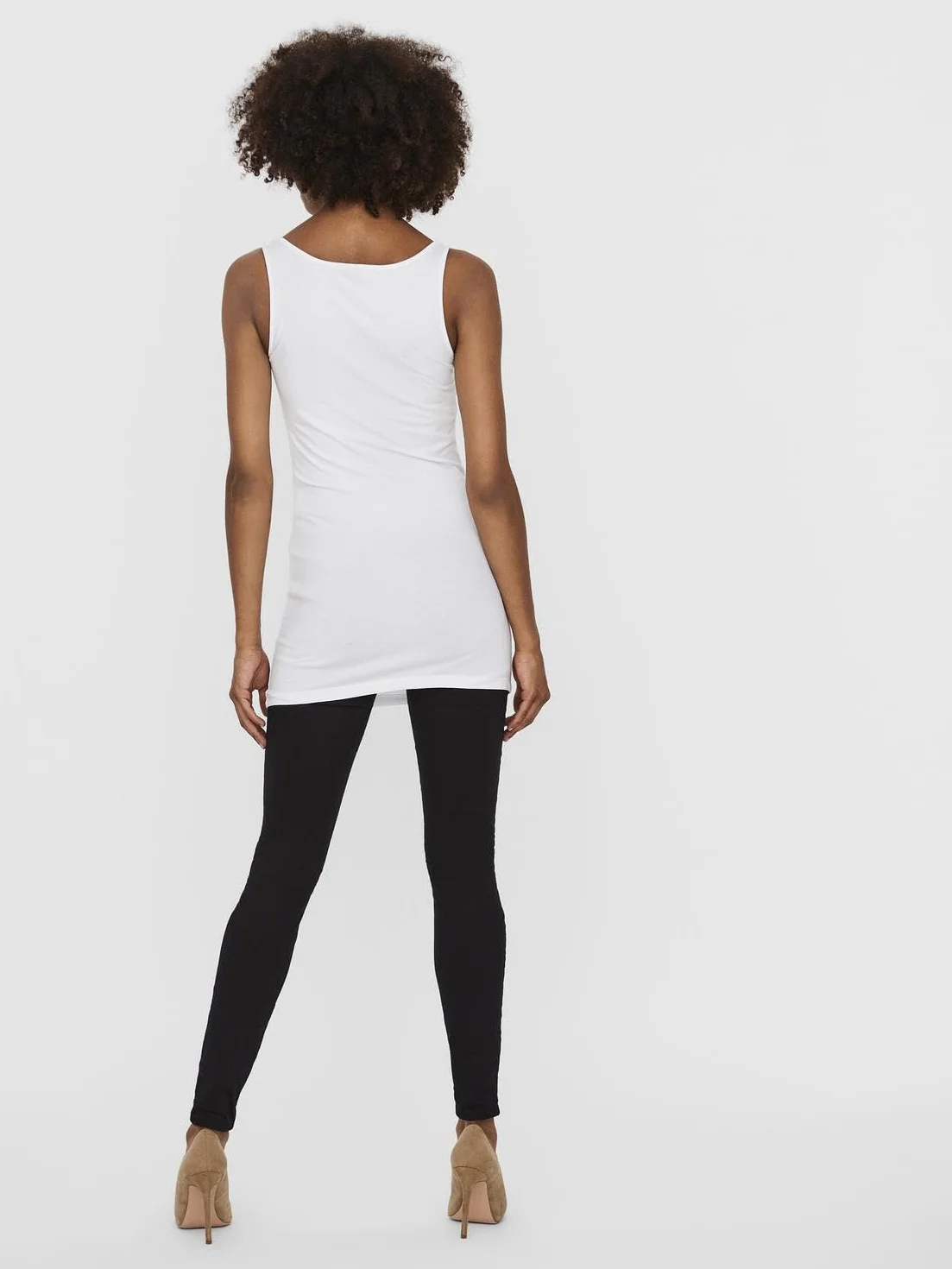 VERO MODA Top Kobiety Vmmaxi My Soft Long Tank Top Ga 3pack (3 w zestawie)