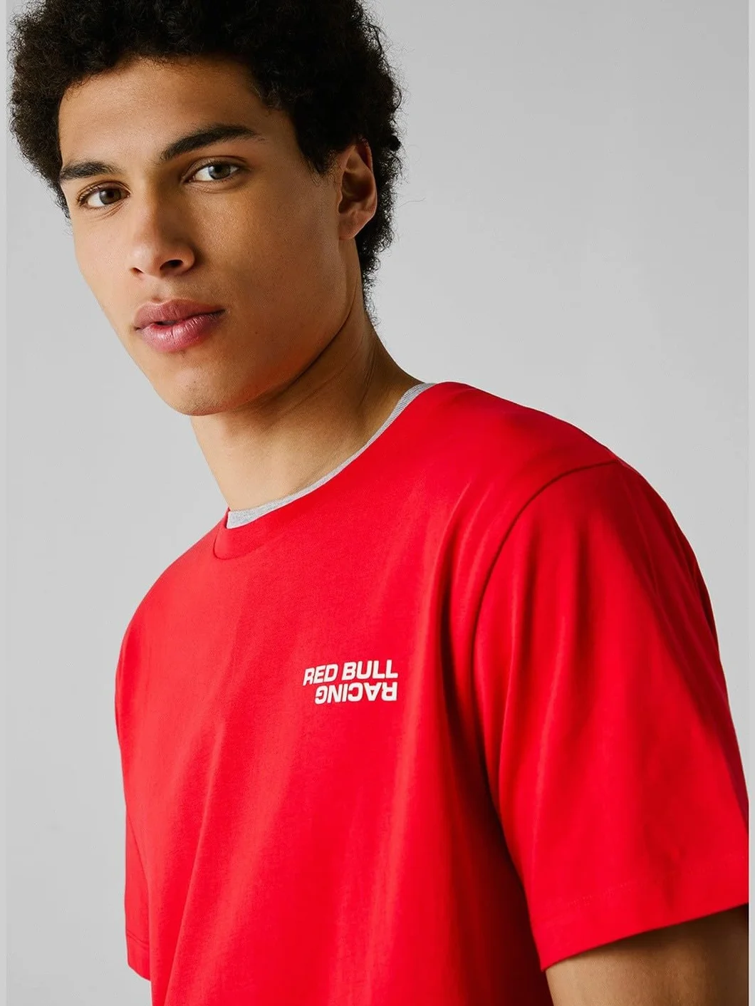 Red Bull Racing X Pepe Jeans Koszulka męska Reflect Logo TEE, czerwona (Mars RED), XXL, Czerwony (Mars Red), XXL