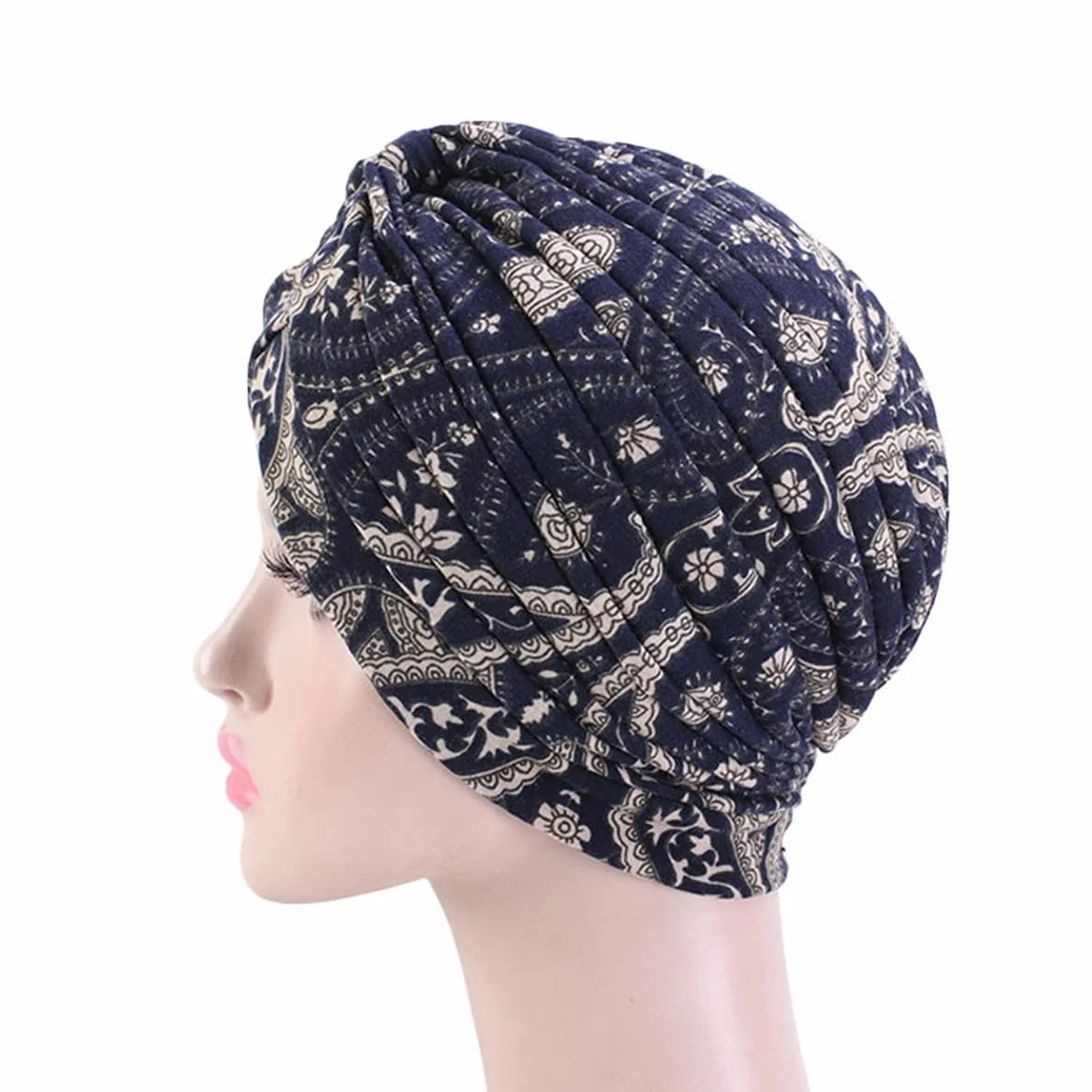 Luminary Einfarbiges Kopftuch für Frauen, Turban, Kopfbedeckung, Chemo-Beanie-Schal, Kopfbedeckung für Krebs, Chemo, Haarausfall, 15, Rozmiar uniwersalny