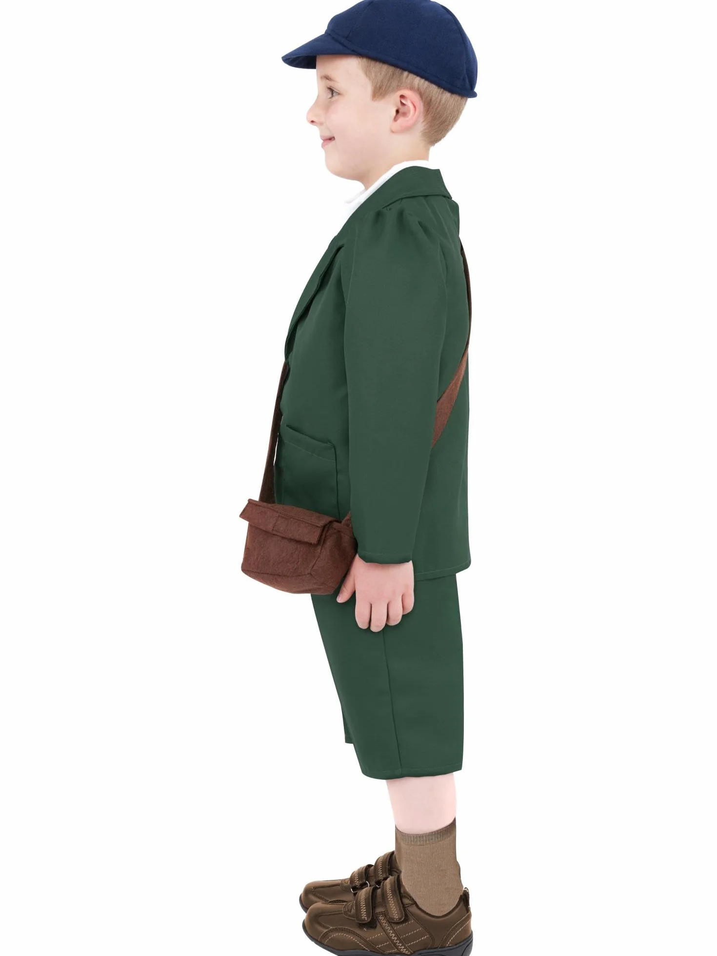 WW2 Evacuee Boy Green Costume (L)
