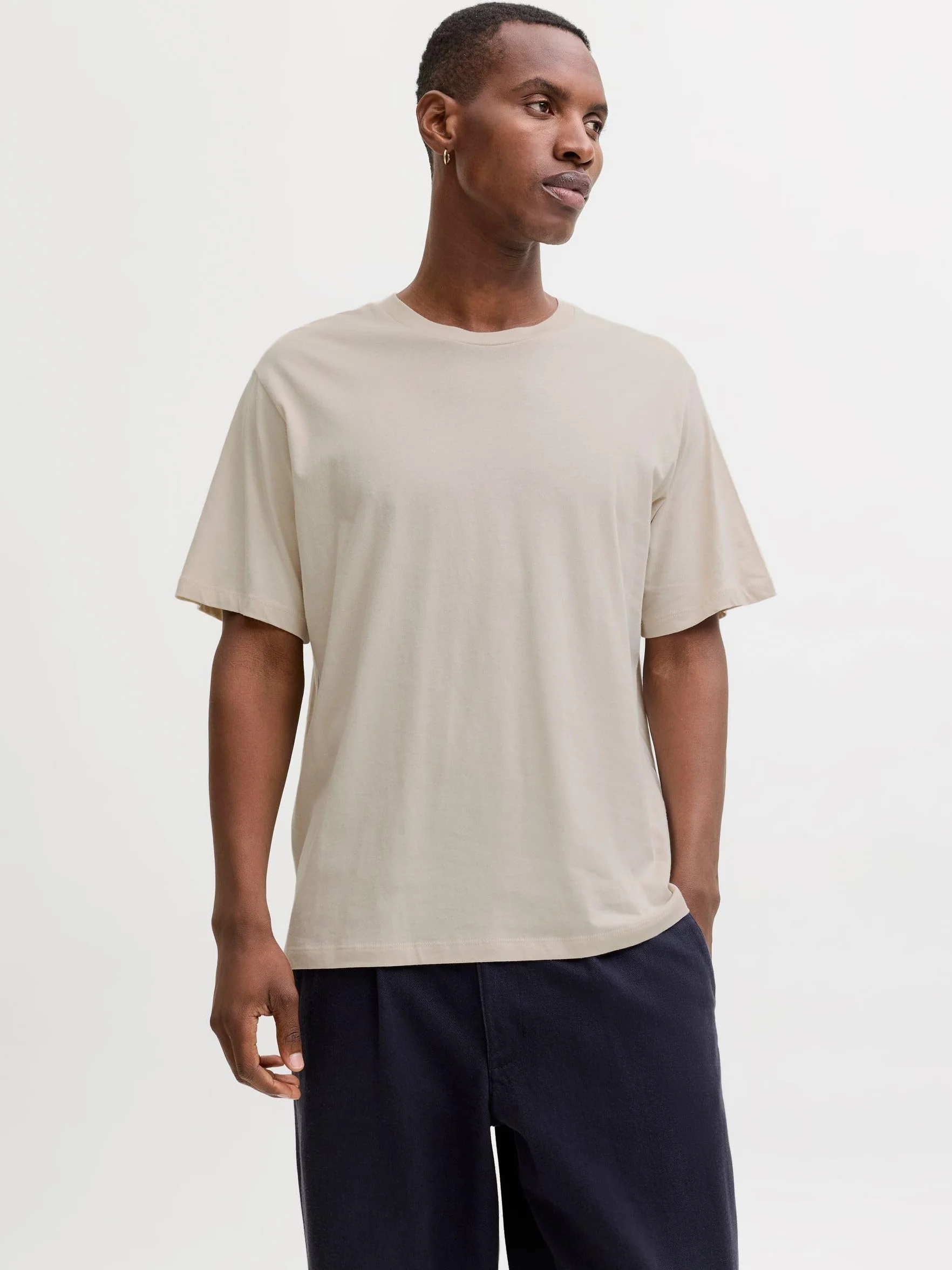 Jjhugo Loose Tee SS Crew Neck 3Pk Mp, Moonbeam, XS