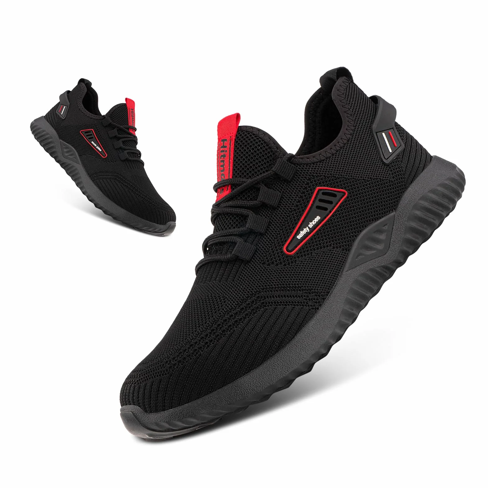 Hitmars Buty ochronne, męskie, robocze, damskie, stalowe noski, buty do gotowania, wygodne, sportowe, do kuchni, antypoślizgowe, do pracy, czarne, EU36-48