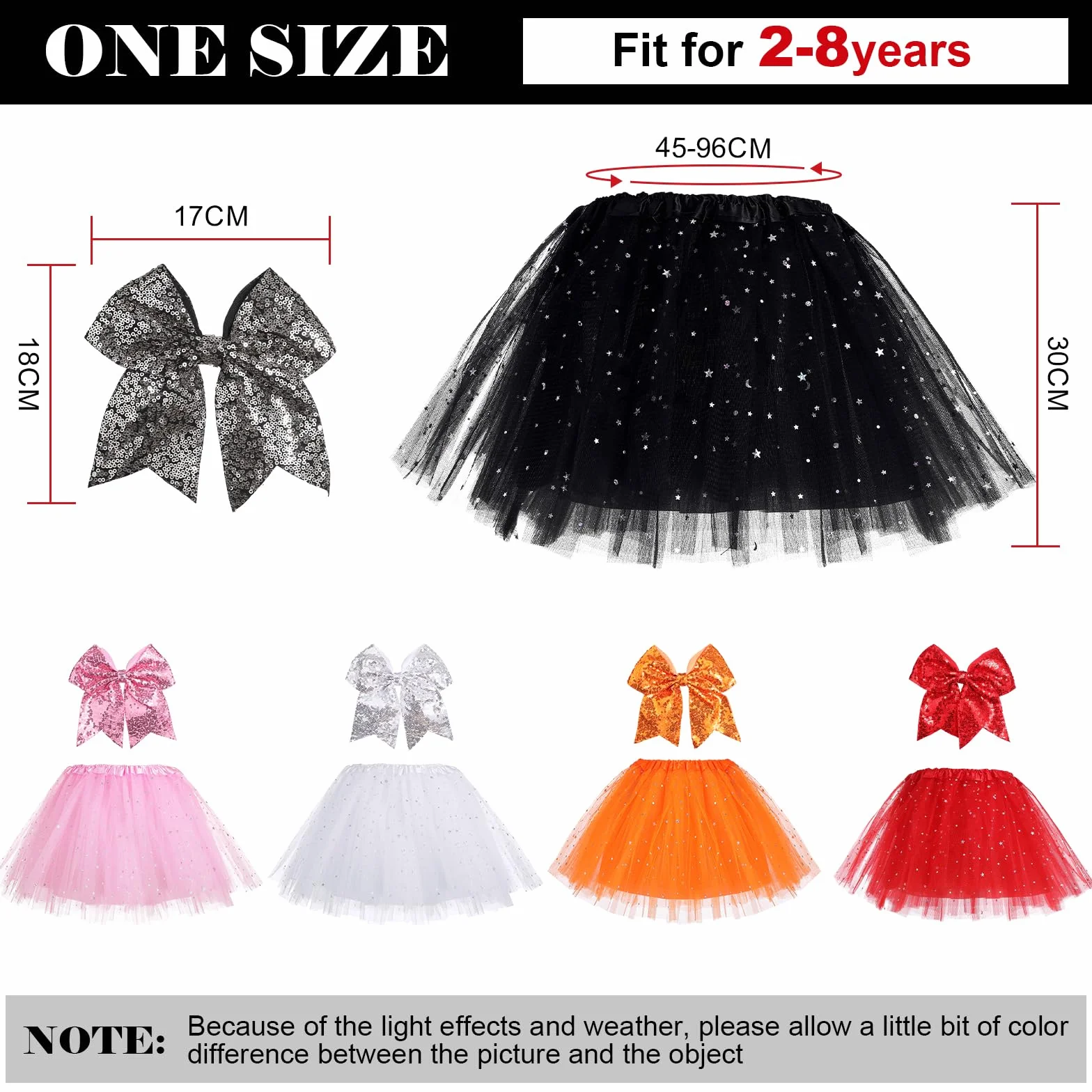 Spódnice Tutu dla dziewczynek 3 warstwy z podszewką z fryzurą, dziecięca spódnica baletowa Tutu różowa czarna czerwona Tutu, Halloween Tutu dla 2-8 lat