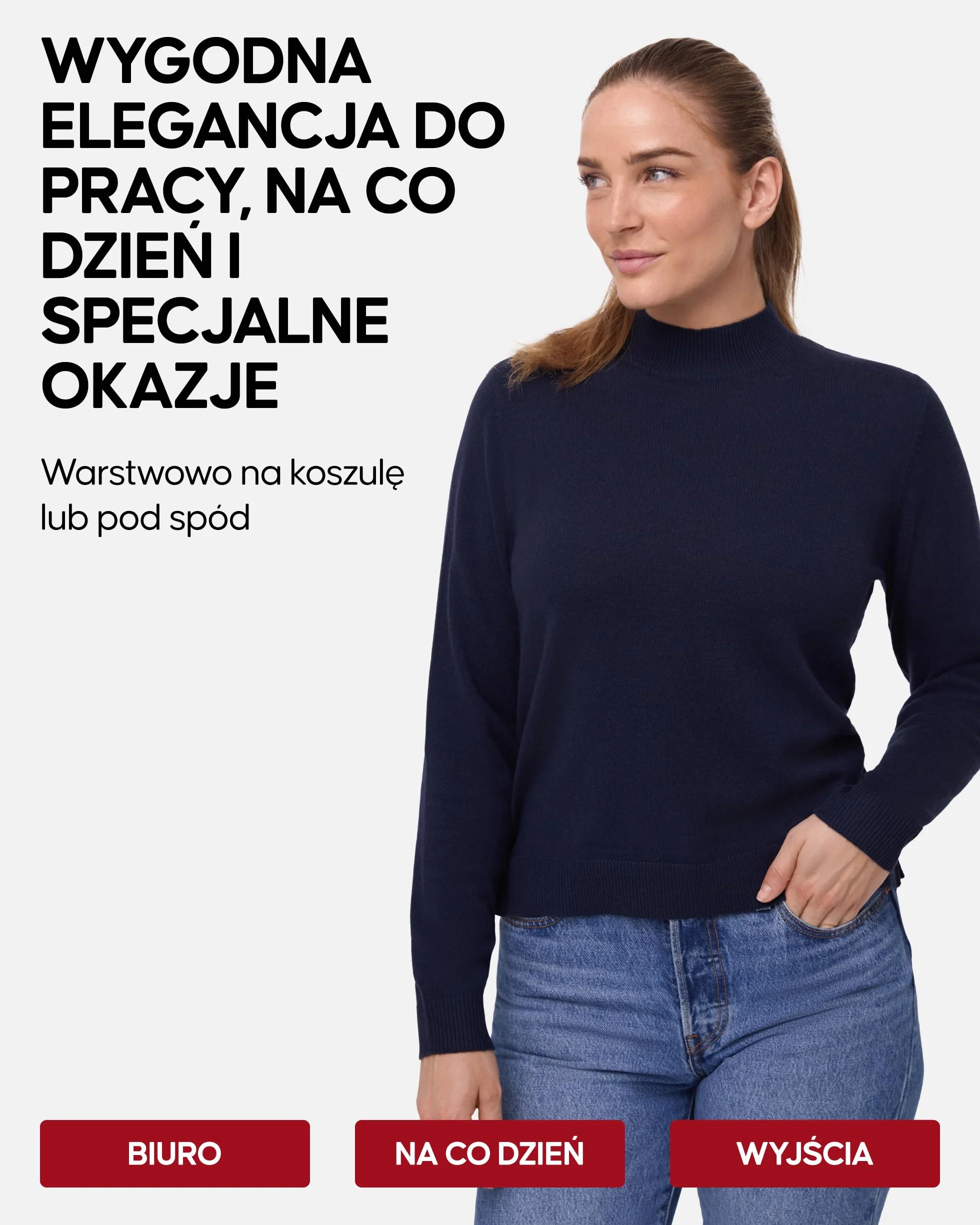 DANISH ENDURANCE Sweter z Wełny Merino z Domieszką Kaszmiru, Damskie Swetry z Dzianiny, Luksusowo Miękkie