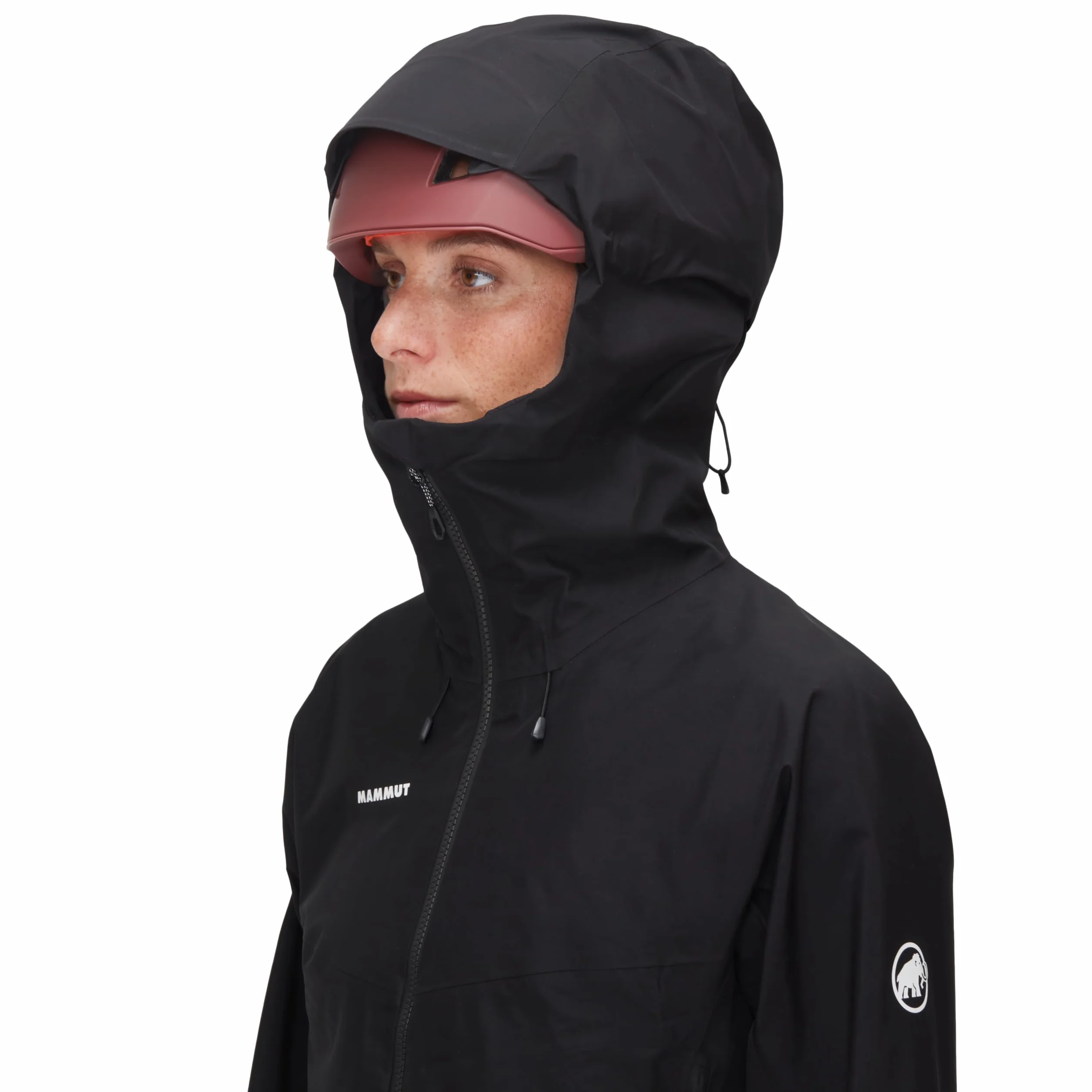 Mammut Crater IV HS Hooded Jacket Women – Damska Kurtka Wodoodporna z Kapturem | Oddychająca i Lekka | Czarna, Rozmiar XL
