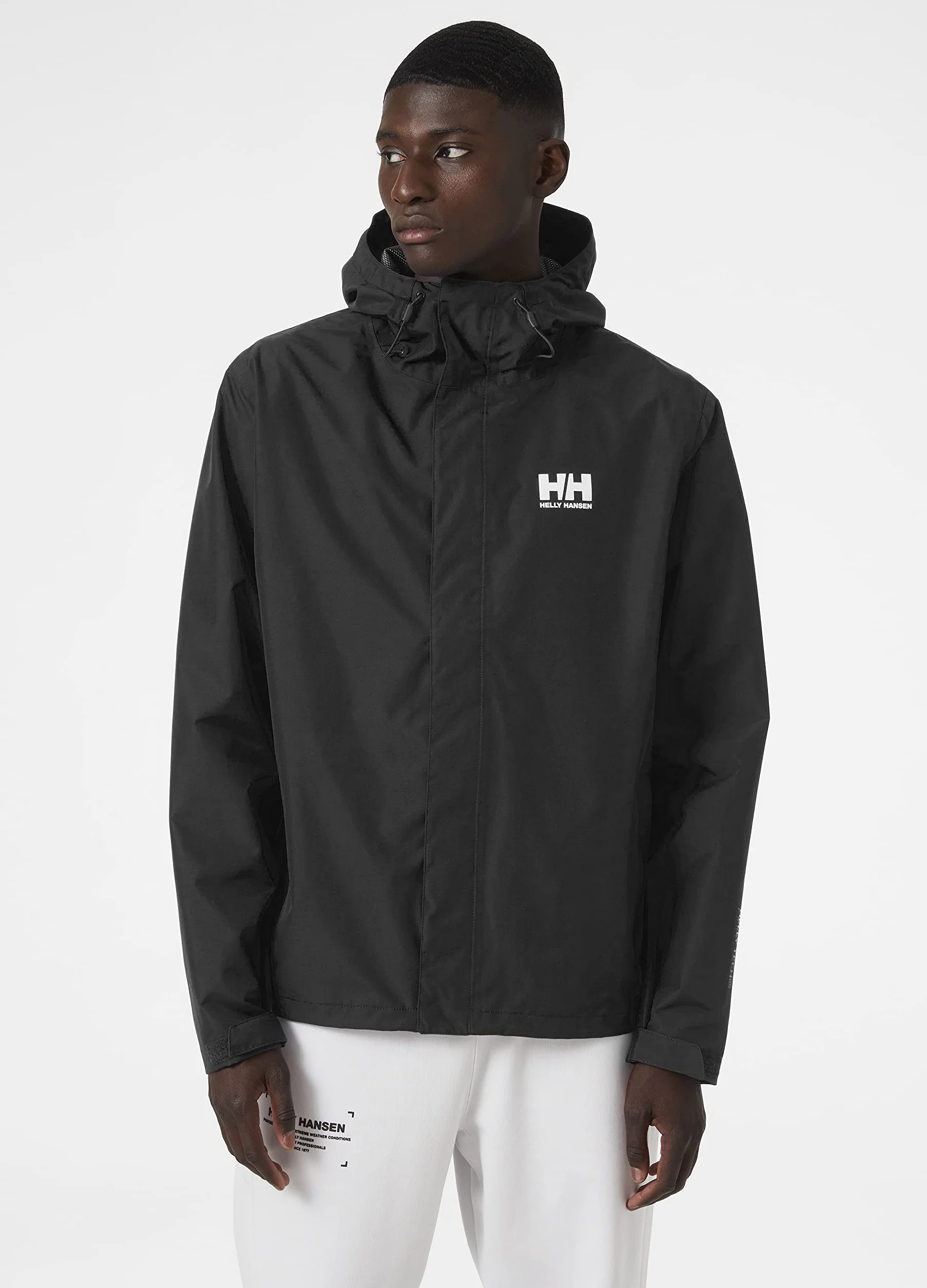Helly Hansen Mężczyźni Seven J Rain Jacket Kurtka Wodoodporna, Czarny, M