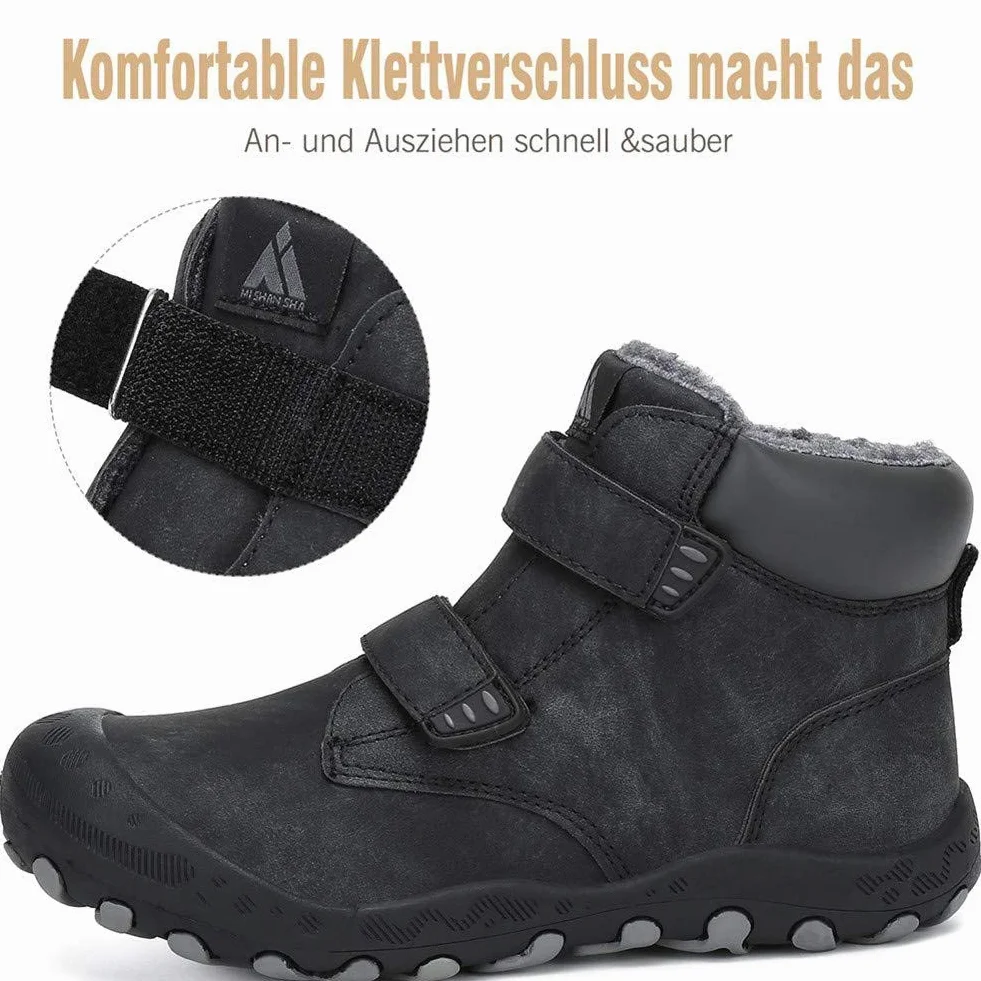 Mishansha Dziecięce buty zimowe z podszewką, dla chłopców i dziewczynek, rozm. 24-38