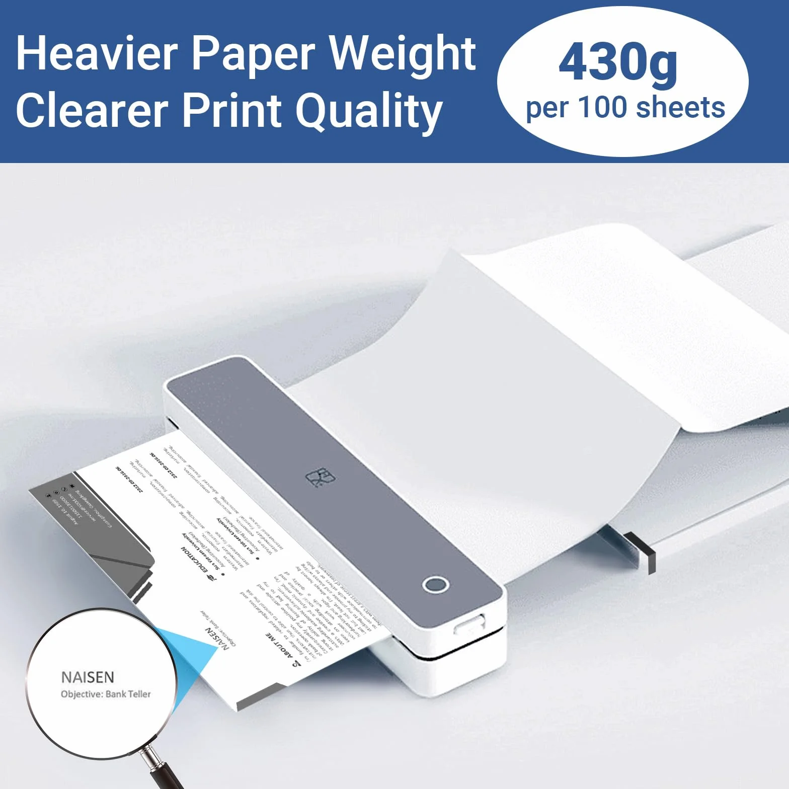 200 Arkuszów Składany Papier Termiczny A4 - Szybkoschnący, 210×297 mm, 70g/m² Celuloza, Bez Bisfenolu A, Kompatybilny z Drukarkami Termicznymi A4, Linia Odrywania, do Druku Ciągłego