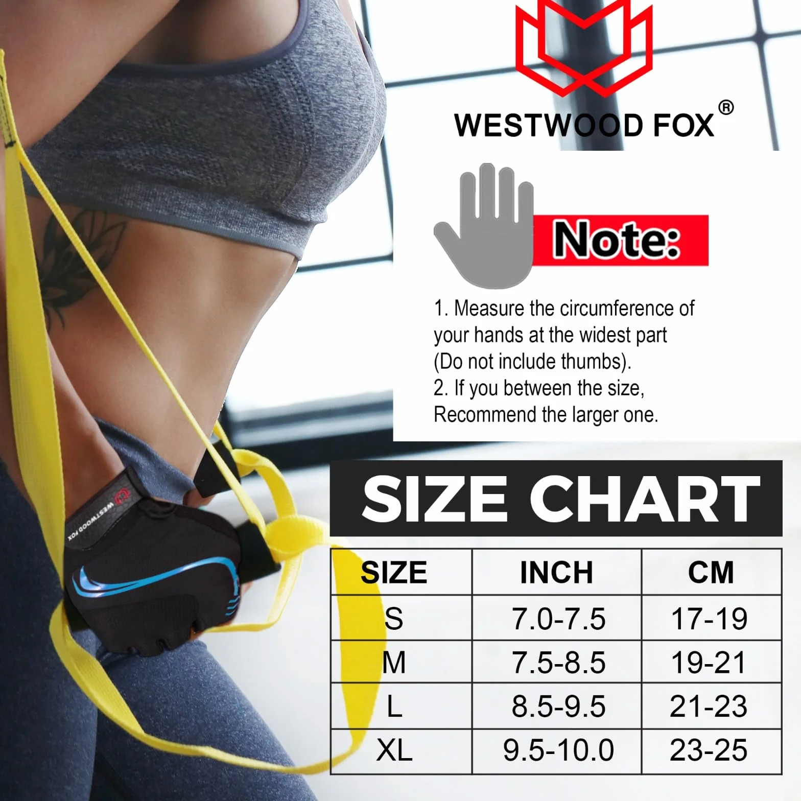 WESTWOOD FOX Rękawiczki rowerowe dla mężczyzn i kobiet, oddychające rękawiczki do rowerów górskich z poduszką amortyzującą antypoślizgową wyściełaną dłonią