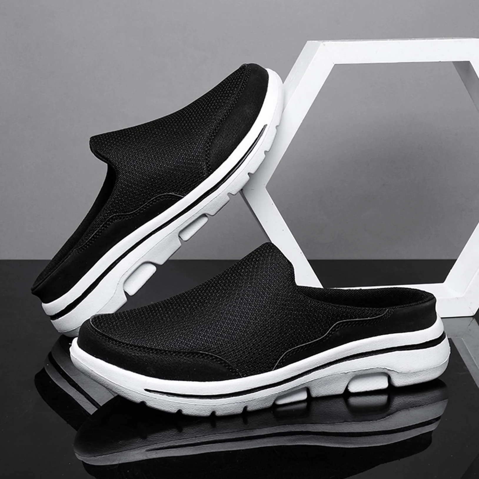 SMajong Clogs damskie letnie kapcie męskie, lekkie, oddychające buty ogrodowe, antypoślizgowe, wsuwane, uniseks, rozmiar 36-48