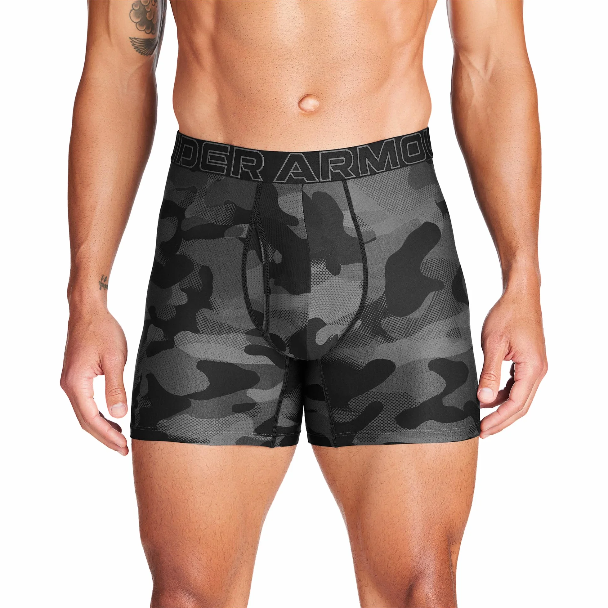 Under Armour Bielizna męska 15 cm Performance Tech Boxerjock - 3-pak, Czarny/szary/moro, M