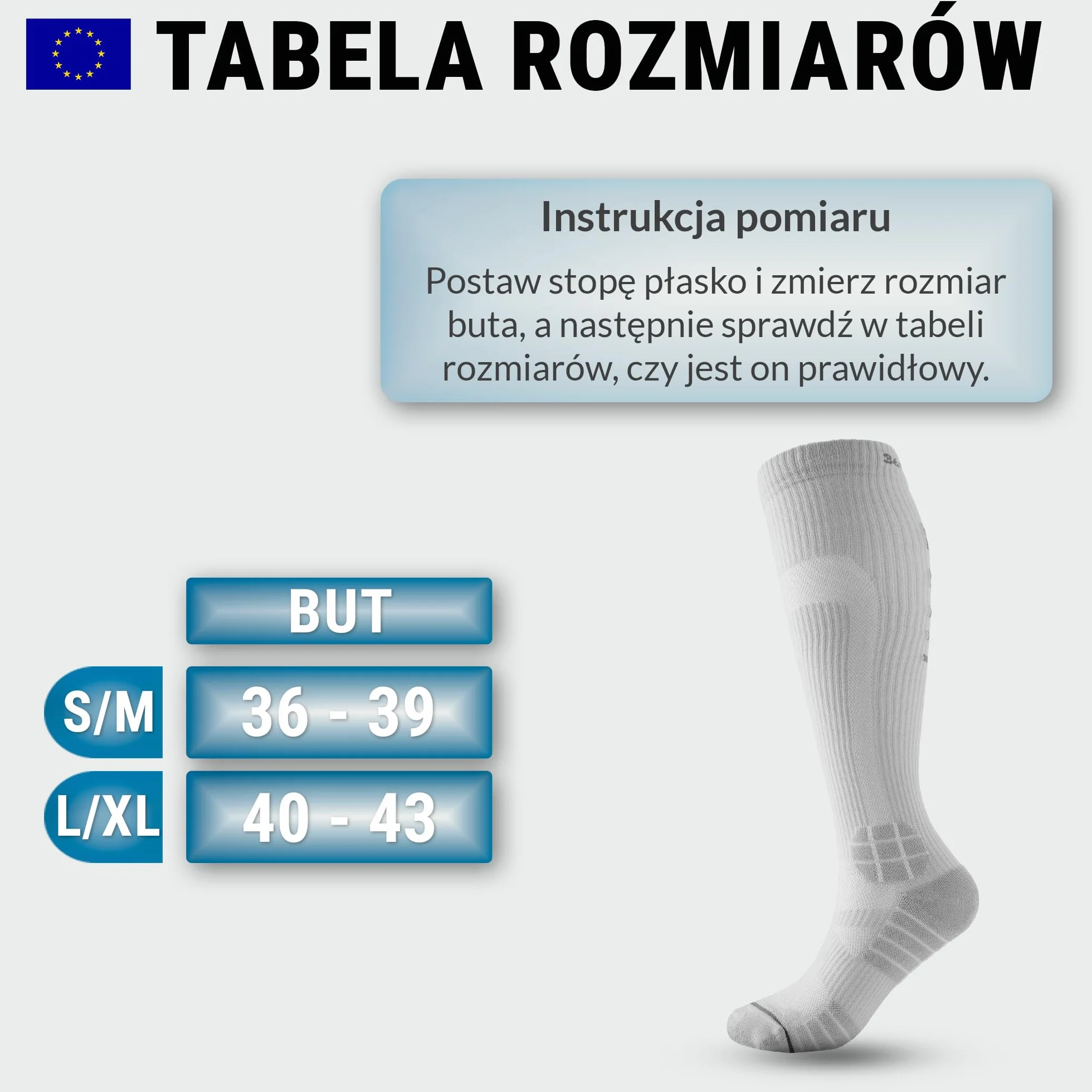 360 RELIEF Sportowe Skarpety Kompresyjne dla mężczyzn i kobiet 15-20mmHg - Klasy 1 pończochy uciskowe do biegania, piłki nożnej i latania z workiem na pranie