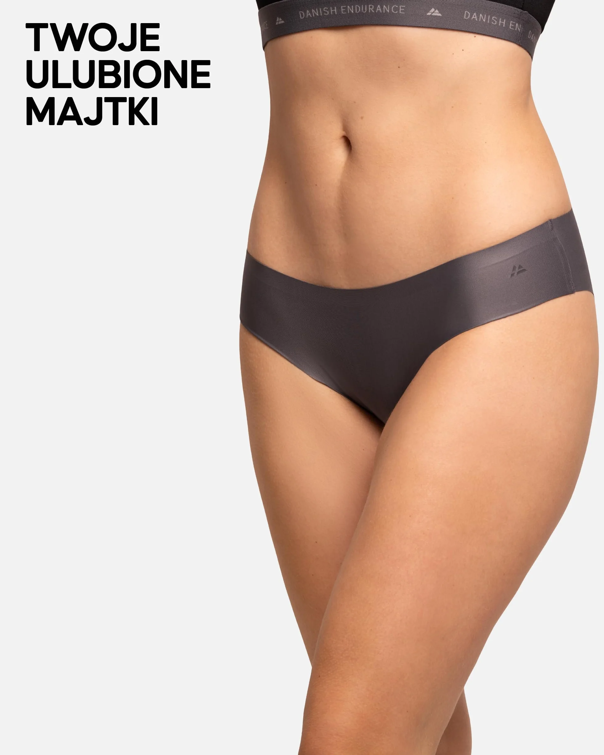 DANISH ENDURANCE Damskie Niewidoczne Figi Bikini, Sportowe Majtki, Niewidoczna Bielizna, Mikrofibra, 6-Pak